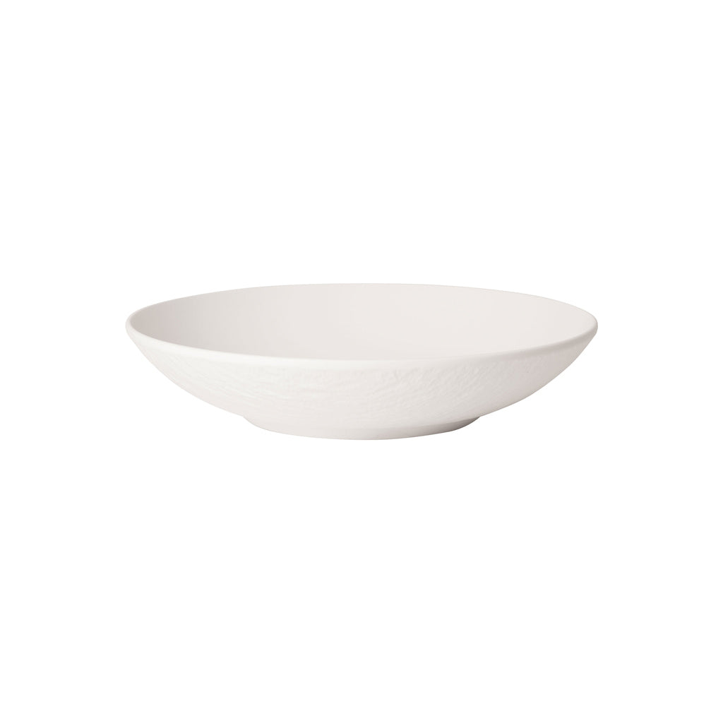 VILLEROY AND BOCH Manufacture Rock Beyaz Çukur Tabak 24 cm D’Maison 