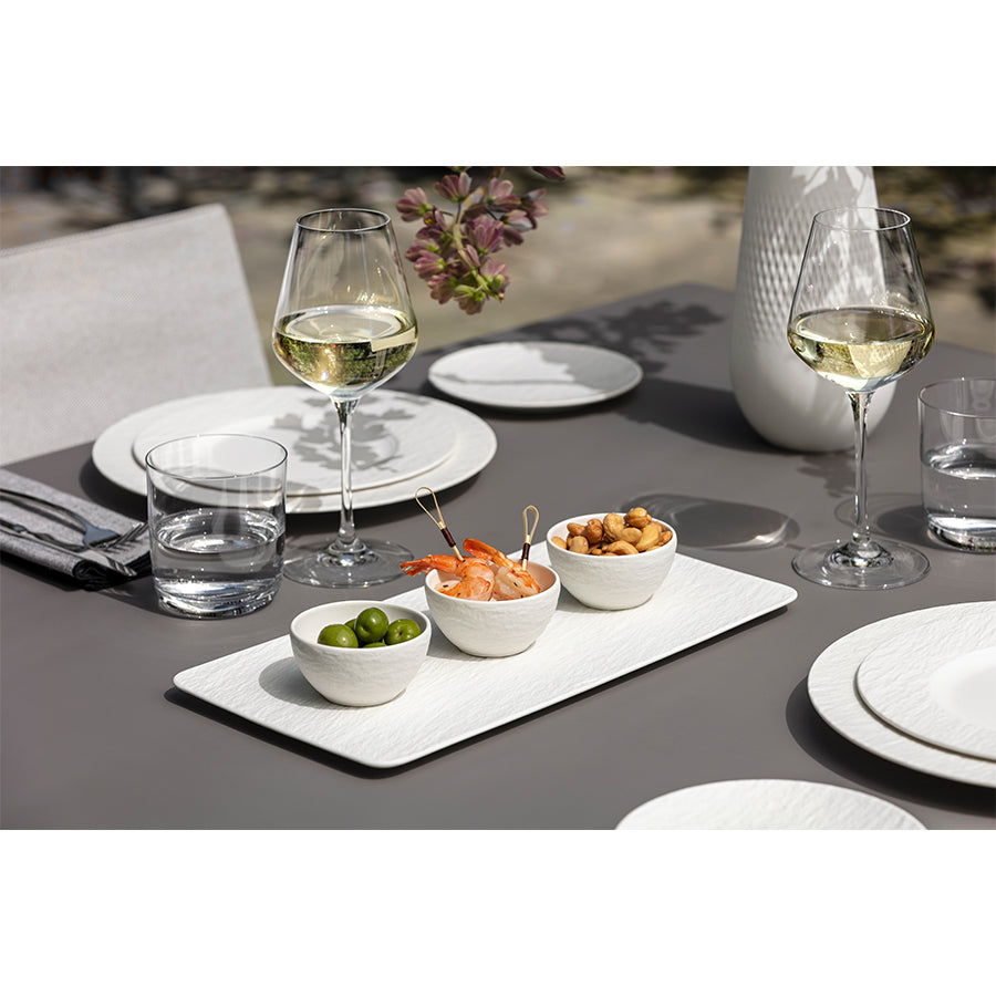 VILLEROY AND BOCH Manufacture Rock Blanc 4 Parça Porselen Sos Kasesi Seti D’Maison 