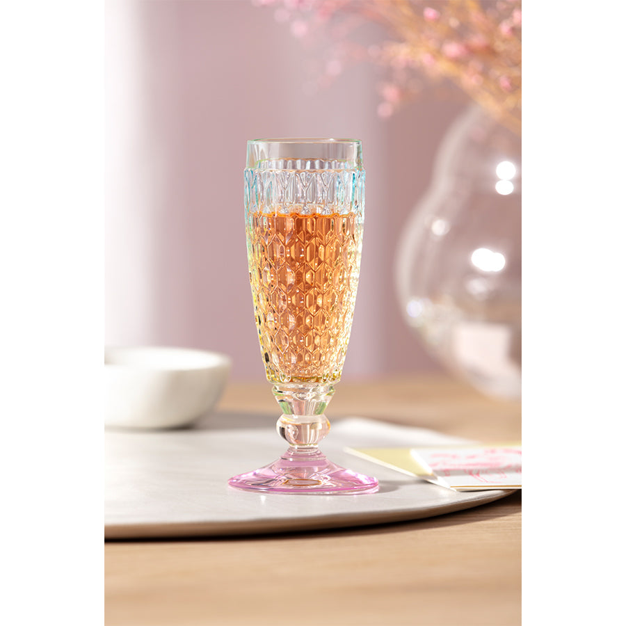 VILLEROY AND BOCH Boston Pearl Çok Renkli Kristal Şampanya Kadehi D’Maison 