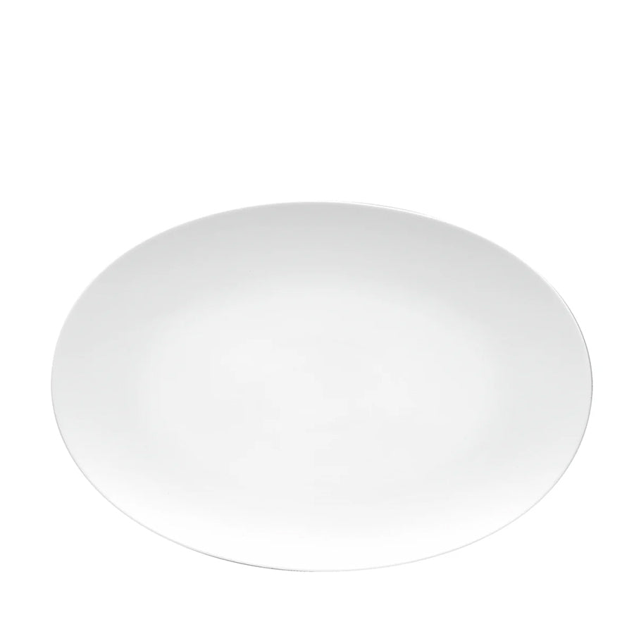 ROSENTHAL TAC Beyaz Oval Porselen Servis Tabağı 38 cm D’Maison 