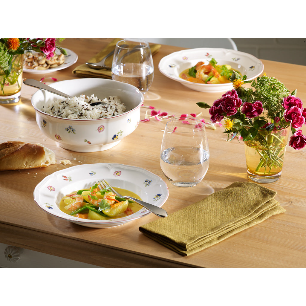 VILLEROY AND BOCH H Petite Fleur Çiçek Desenli Servis Kasesi 21 cm D’Maison 