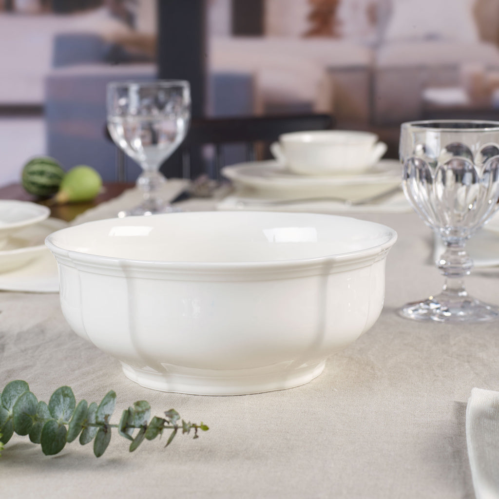 VILLEROY AND BOCH Manoir Beyaz Servis Kasesi 21 cm D’Maison 