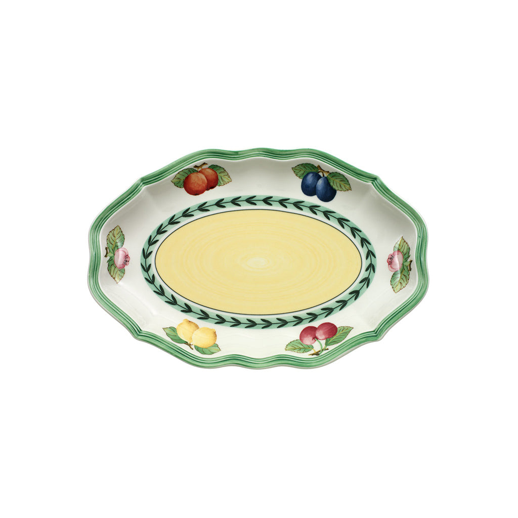 VILLEROY AND BOCH H French Garden Oval Servis Tabağı 24 cm D’Maison 