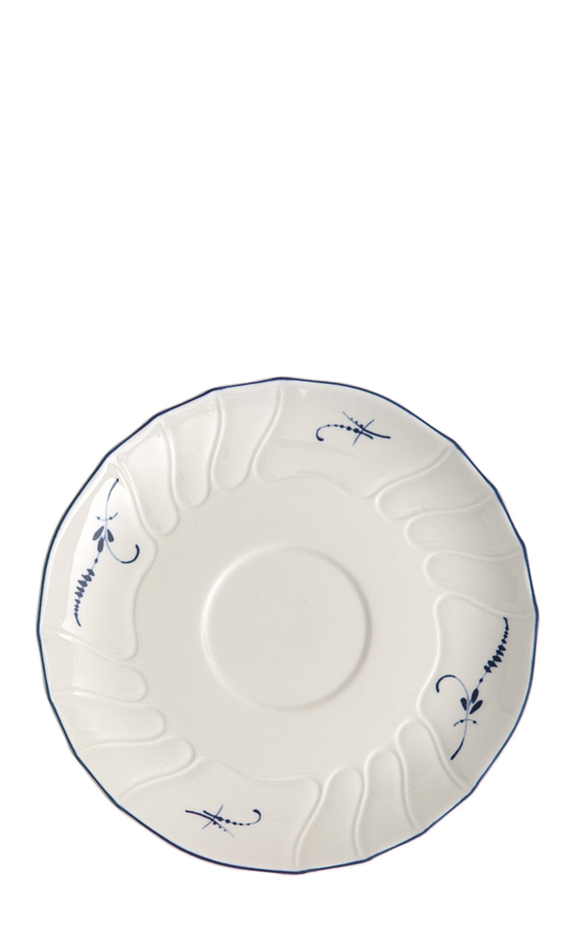 VILLEROY AND BOCH H Old Luxembourg Blue Blanc Kahve, Çay Fincan Tabağı D’Maison 