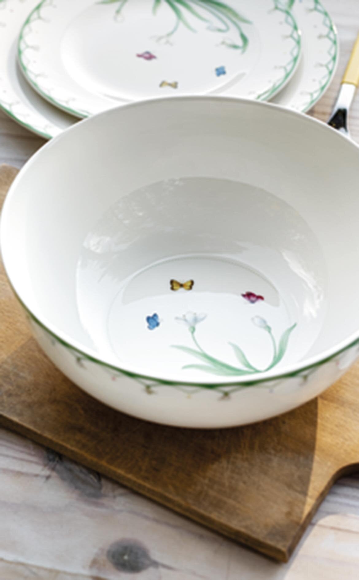 VILLEROY AND BOCH H Colourful Spring Çiçek Desenli Servis Kasesi 23 cm D’Maison 