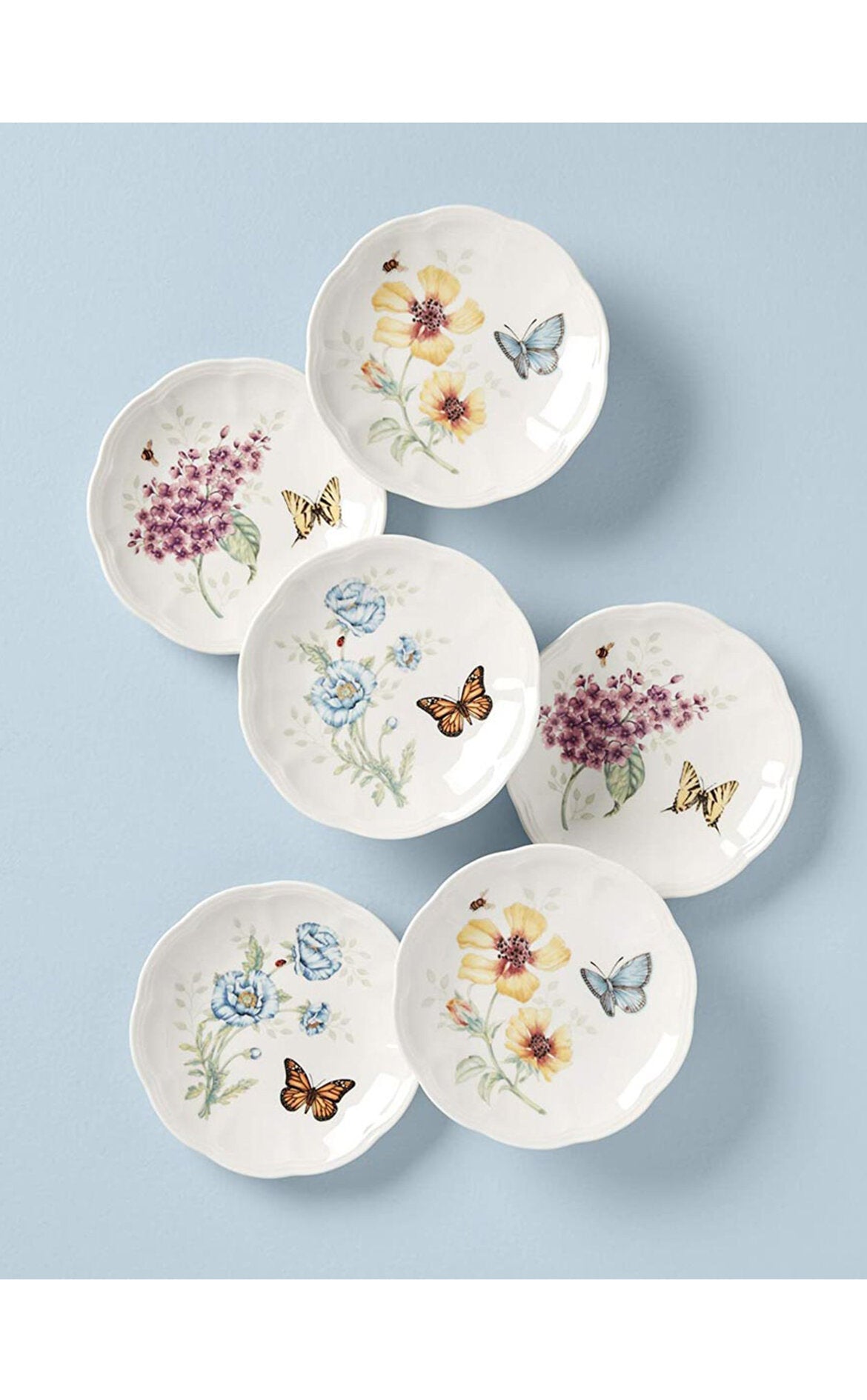 LENOX H Butterfly Ekmek Tabağı, 6'lı Set, 15 cm D’Maison 