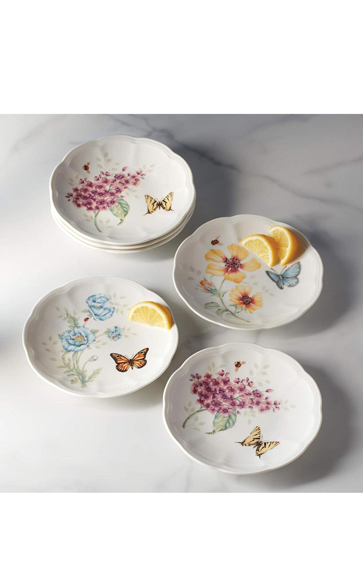 LENOX H Butterfly Ekmek Tabağı, 6'lı Set, 15 cm D’Maison 