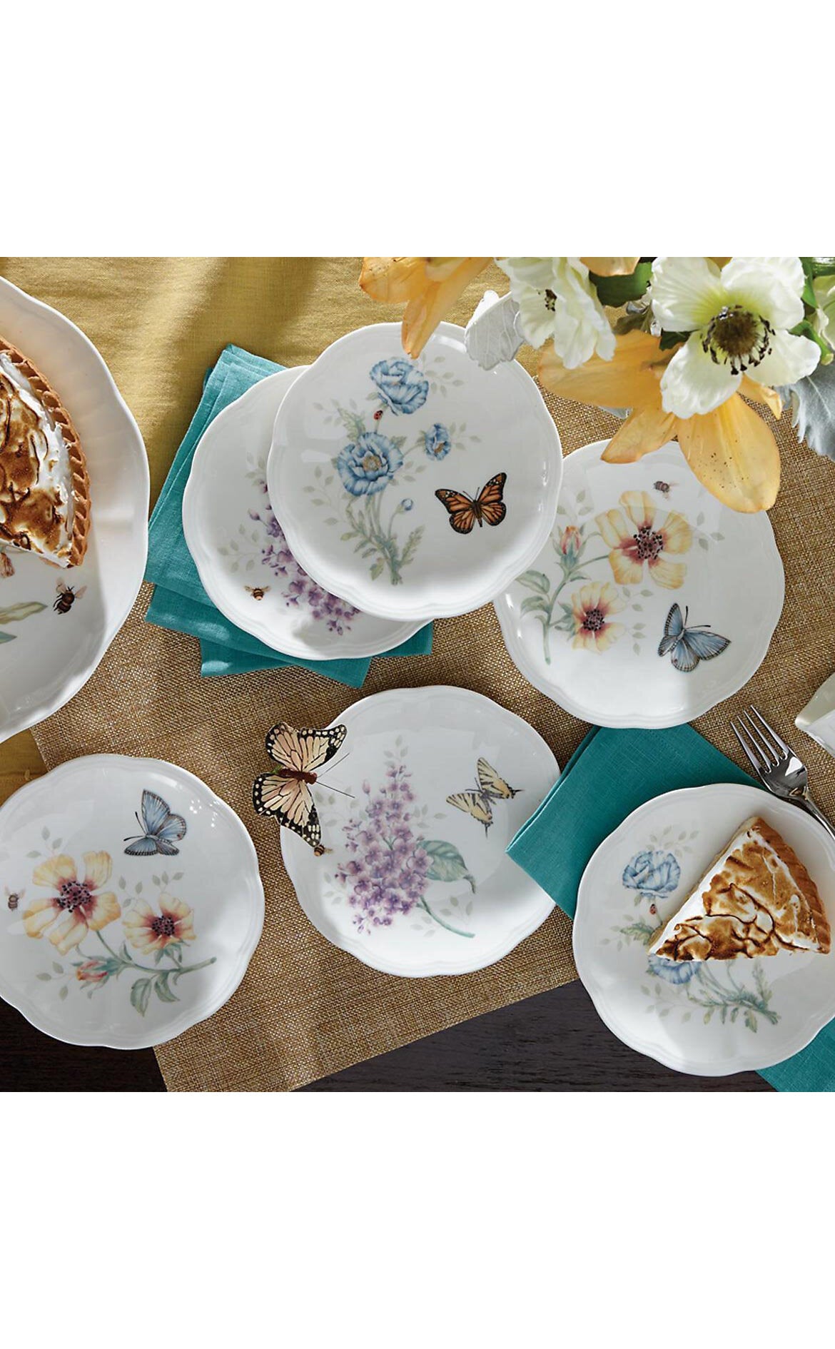 LENOX H Butterfly Ekmek Tabağı, 6'lı Set, 15 cm D’Maison 