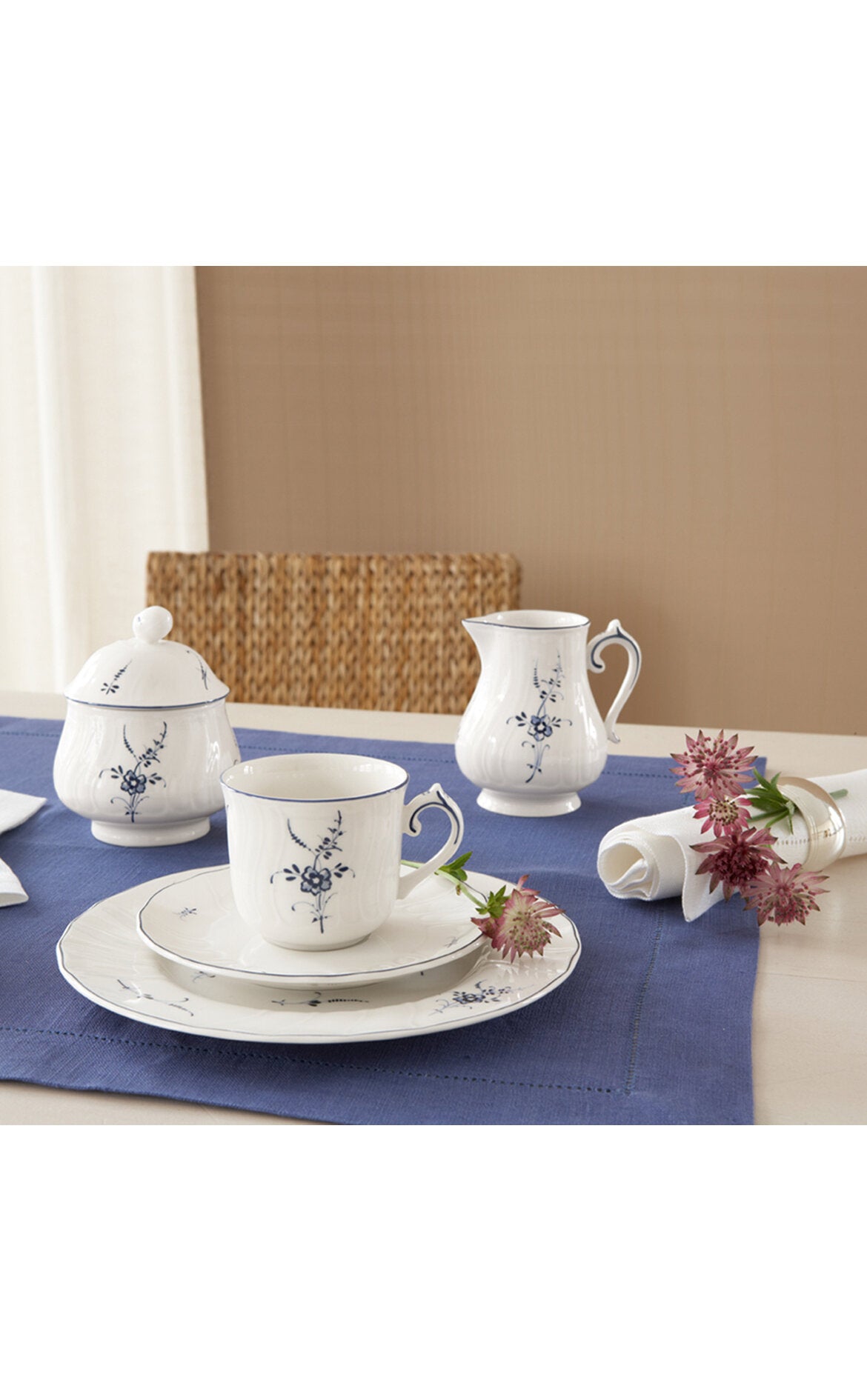 VILLEROY AND BOCH H Old Luxembourg Blue Blanc Sütlük D’Maison 