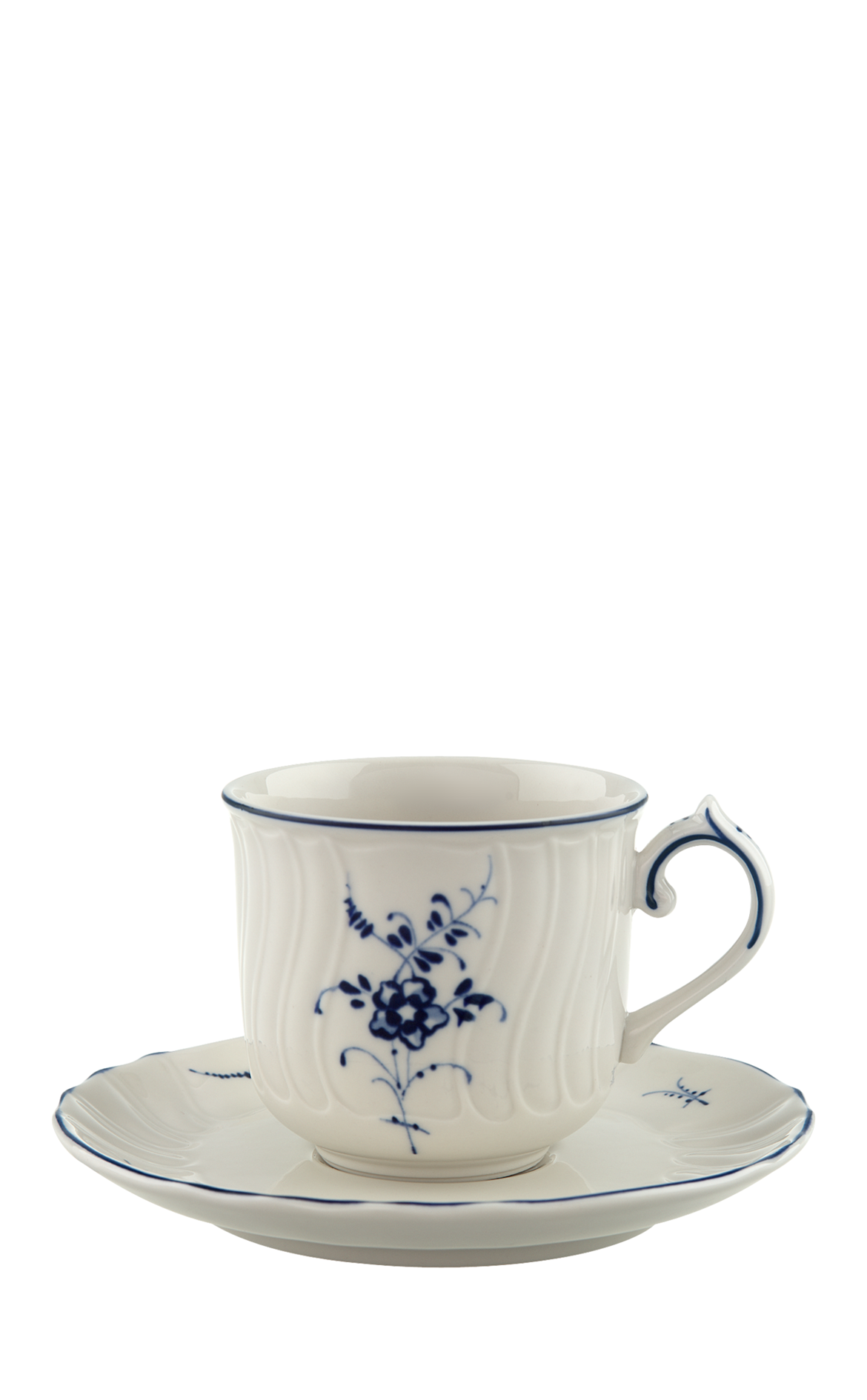 VILLEROY AND BOCH H Old Luxembourg Blue Blanc Türk Kahvesi Fincanı D’Maison 