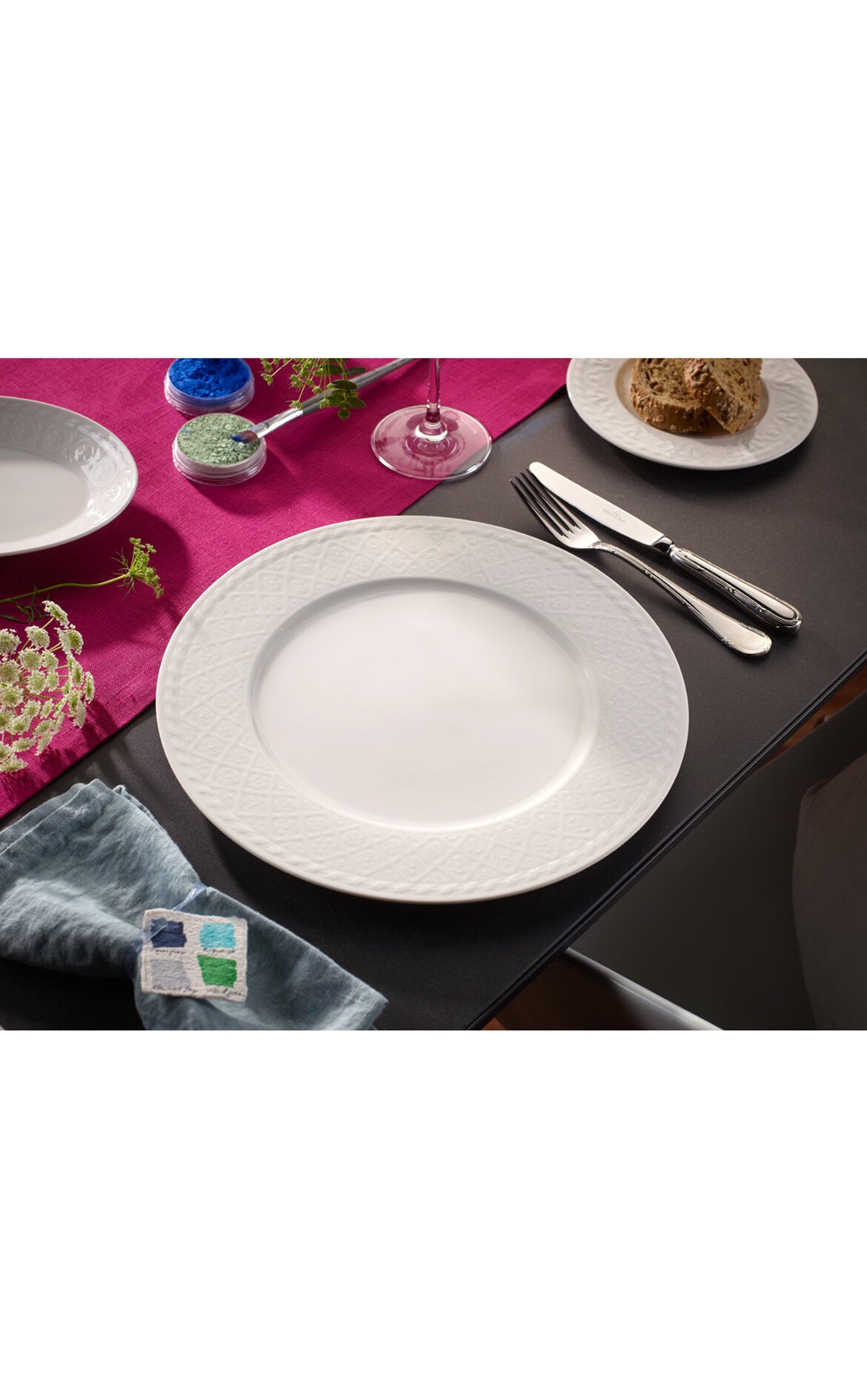 VILLEROY AND BOCH H Cellini Beyaz Servis Tabağı, Supla 31 cm D’Maison 