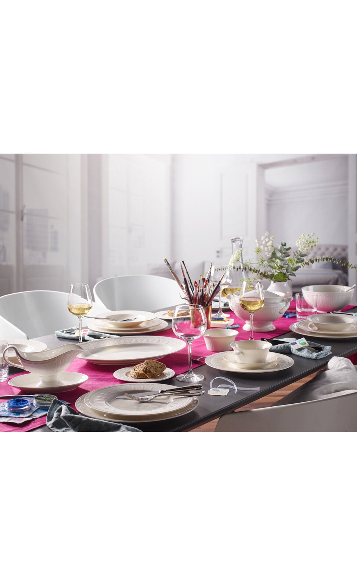 VILLEROY AND BOCH H Cellini Beyaz Servis Tabağı, Supla 31 cm D’Maison 