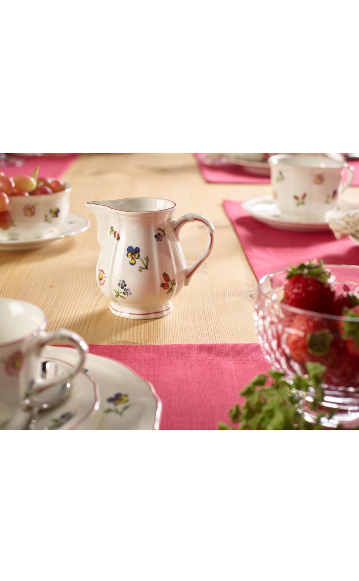 VILLEROY AND BOCH H Petite Fleur Çiçek Desenli Sütlük D’Maison 