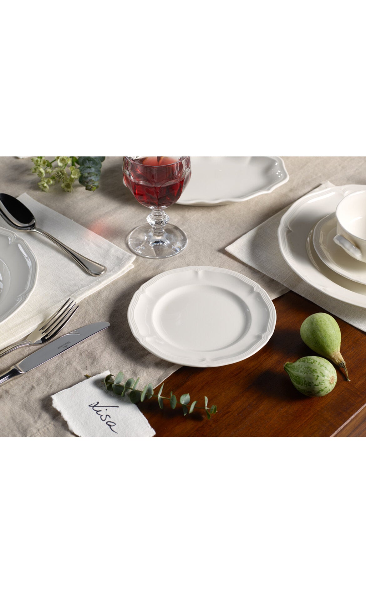 VILLEROY AND BOCH H Manoir Beyaz Ekmek Tabağı 17 cm D’Maison 