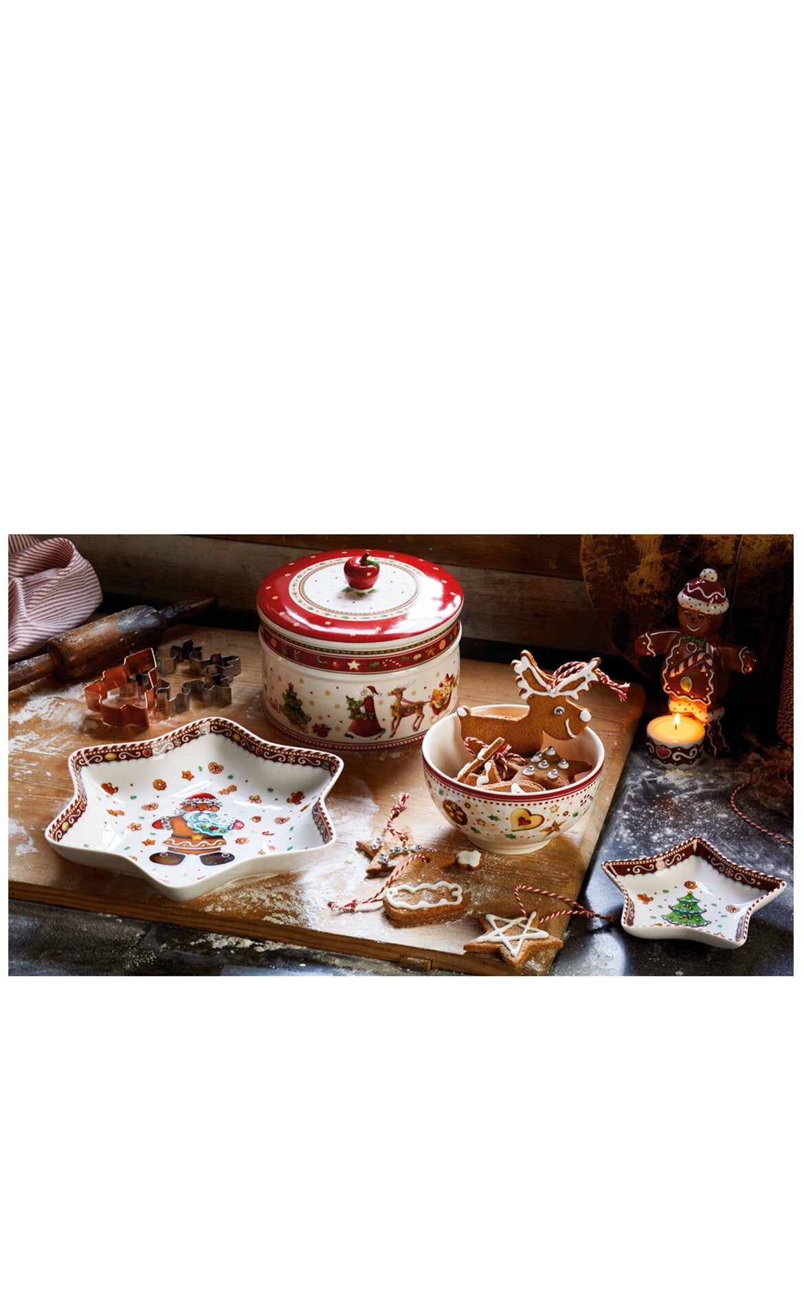 VILLEROY AND BOCH Winter Bakery Kapaklı Kavanoz 17 cm D’Maison 