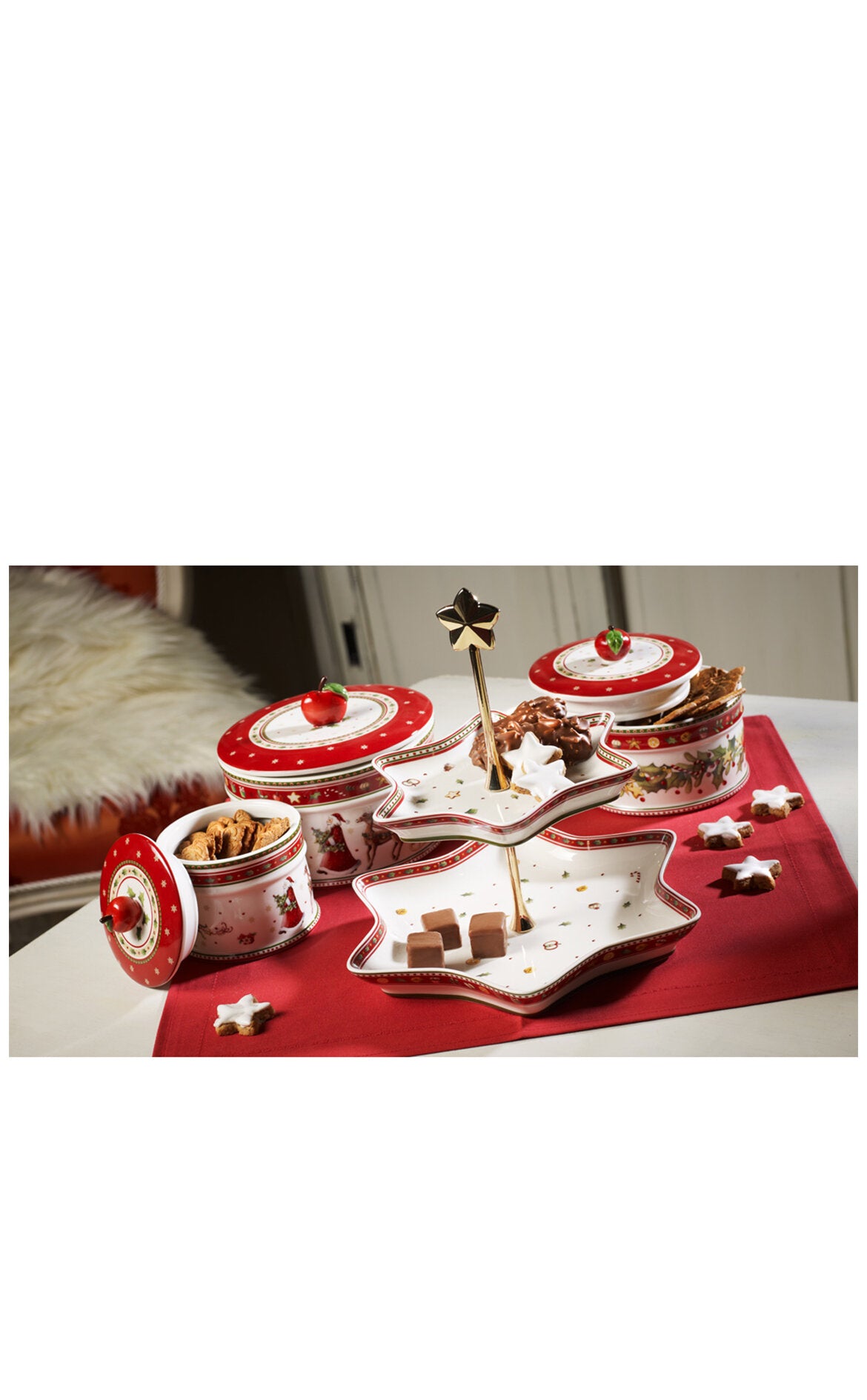 VILLEROY AND BOCH Winter Bakery Kapaklı Kavanoz 11 cm D’Maison 