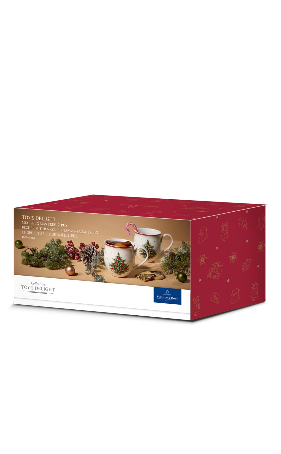 VILLEROY AND BOCH H Toy's Delight Yılbaşı Kupa 2'li Set D’Maison 