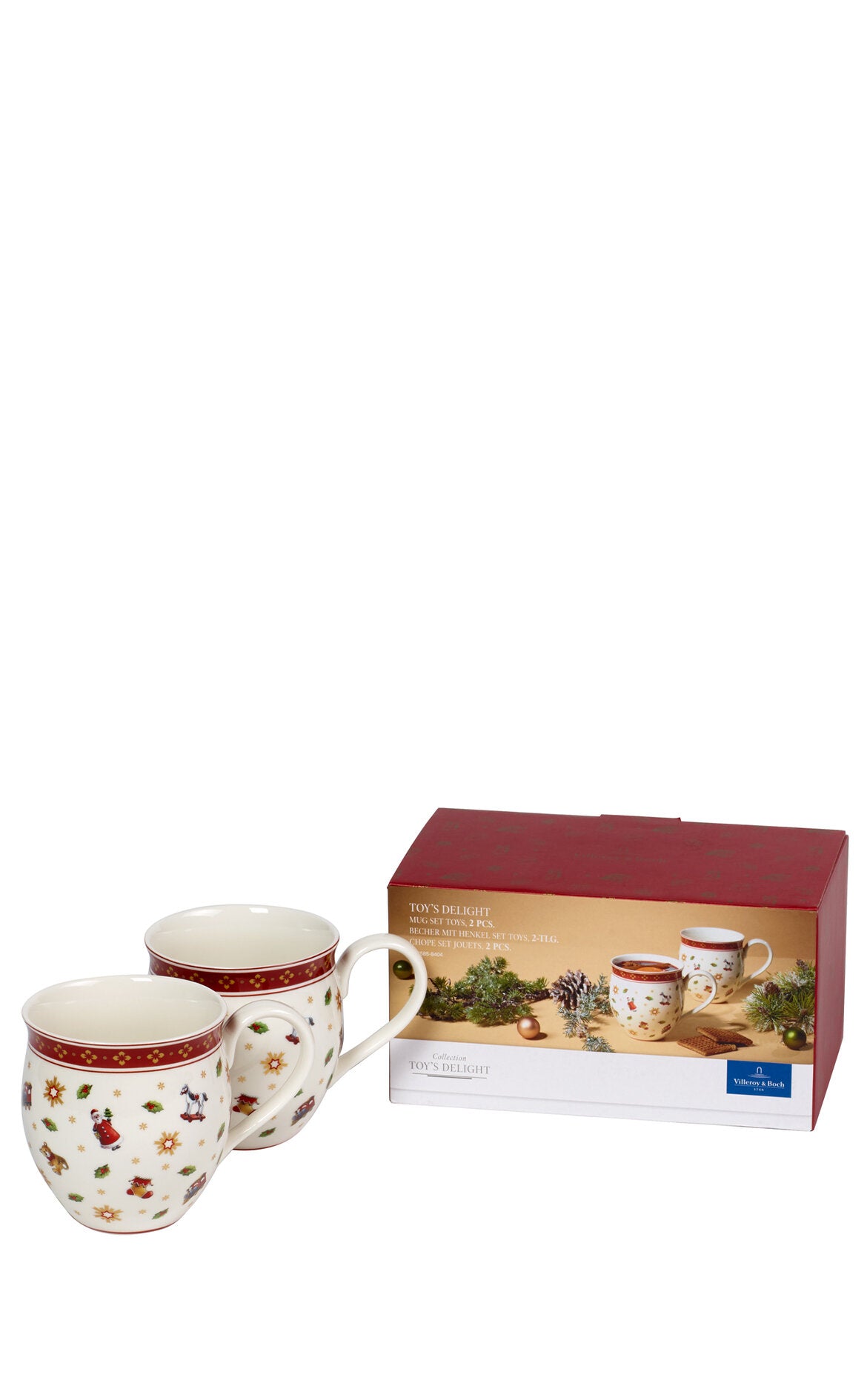 VILLEROY AND BOCH H Toy's Delight Yılbaşı Kupa 2'li Set D’Maison 