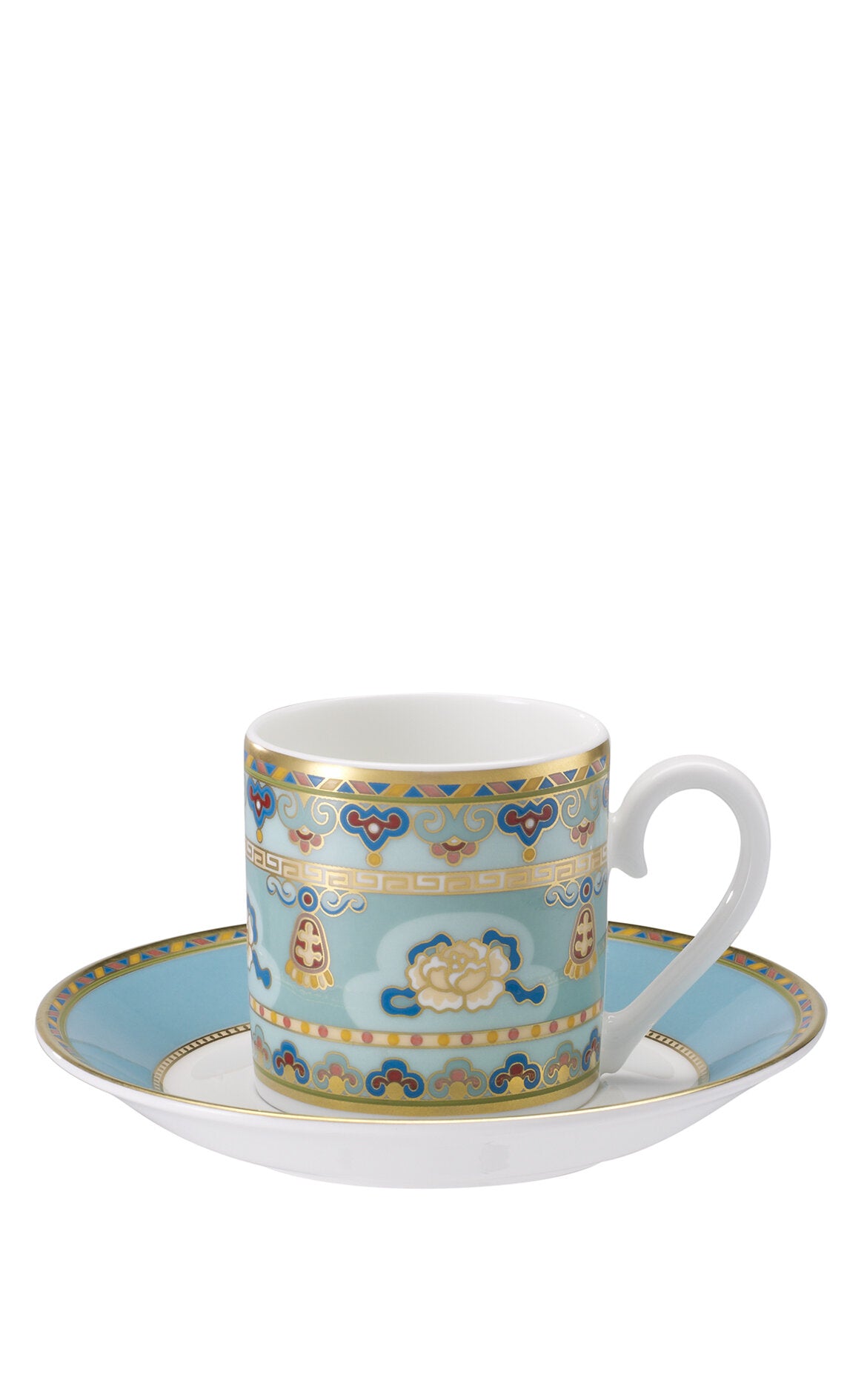 VILLEROY AND BOCH H Samarkand Aqua Türk Kahvesi Fincan Tabağı D’Maison 