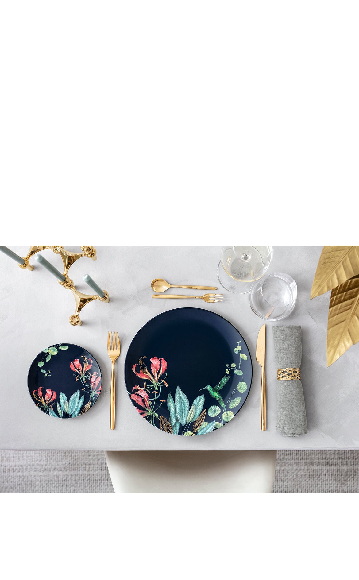 VILLEROY AND BOCH H Avarua Tropik Desenli Yemek Tabağı 27 cm D’Maison 