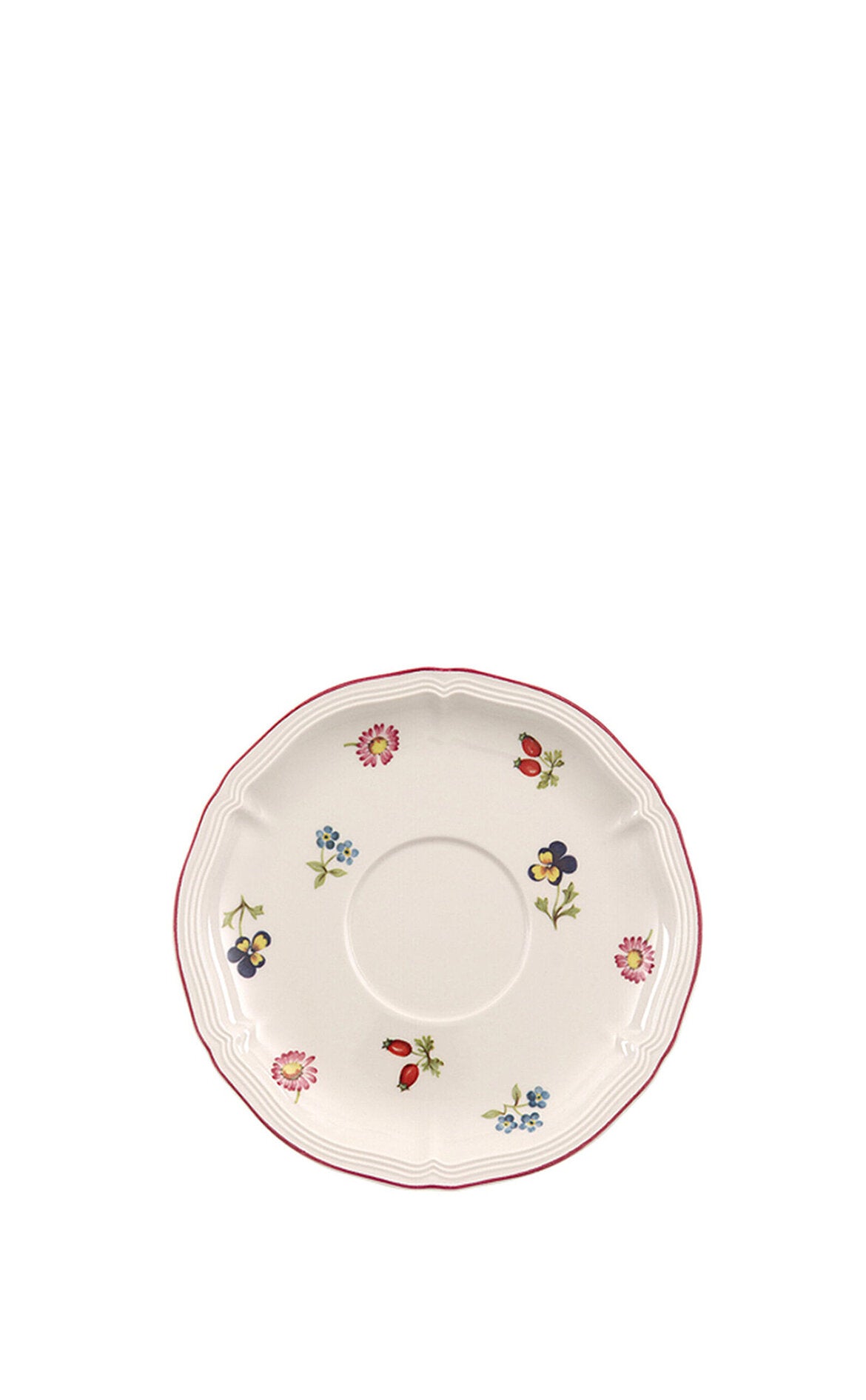 VILLEROY AND BOCH H Petite Fleur Çiçek Desenli XL Kahve, Çay Fincan Tabağı D’Maison 