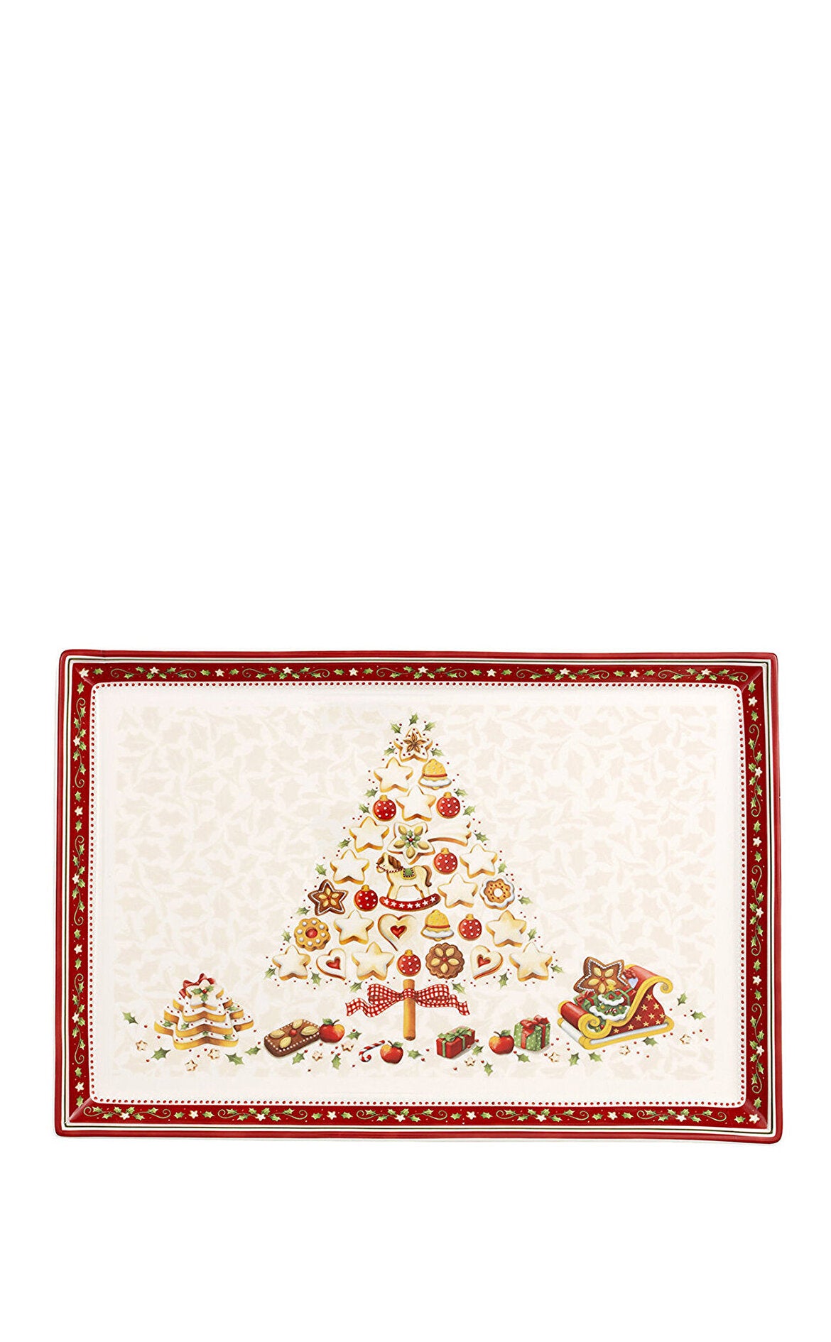 VILLEROY AND BOCH Winter Bakery Dikdörtgen Servis Tabağı 39 cm D’Maison 