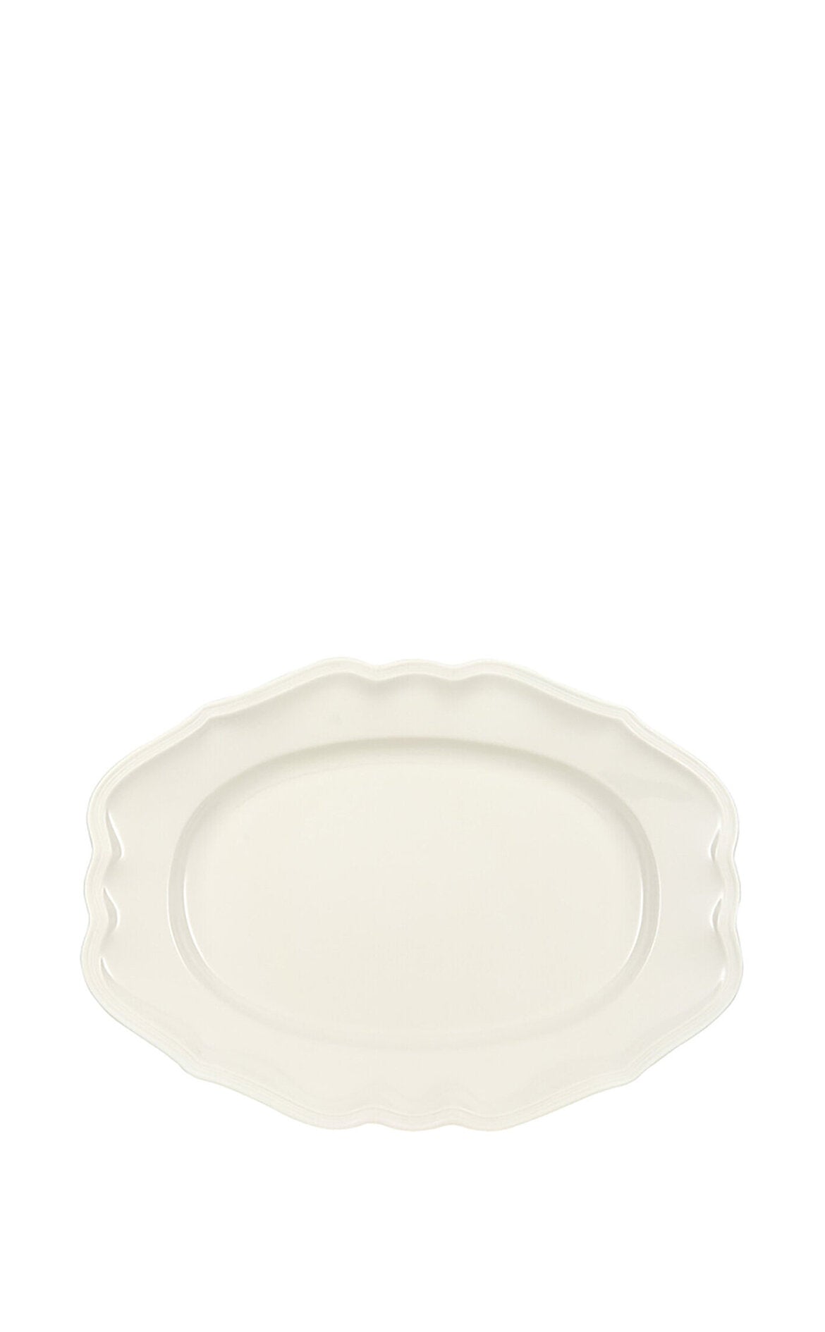 VILLEROY AND BOCH Manoir Beyaz Oval Servis Tabağı 37 cm D’Maison 