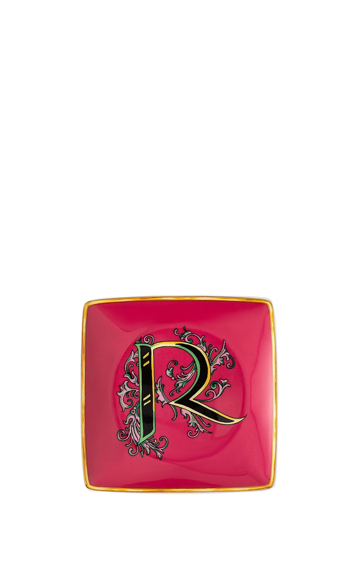 VERSACE Alphabet R Harfli Porselen Dekoratif Tabak !2 cm D’Maison 