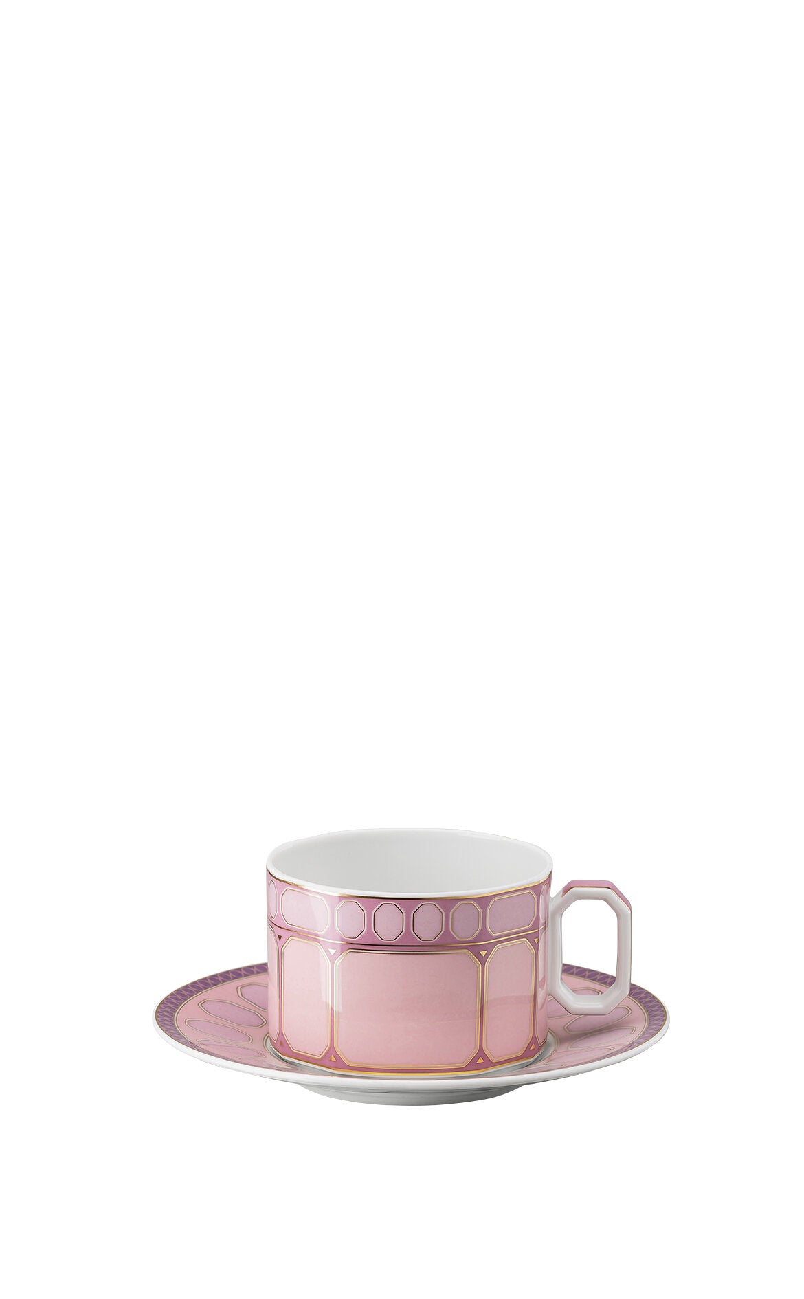 ROSENTHAL Signum Rose Pembe Porselen Kahve/Çay Fincan ve Tabağı D’Maison 