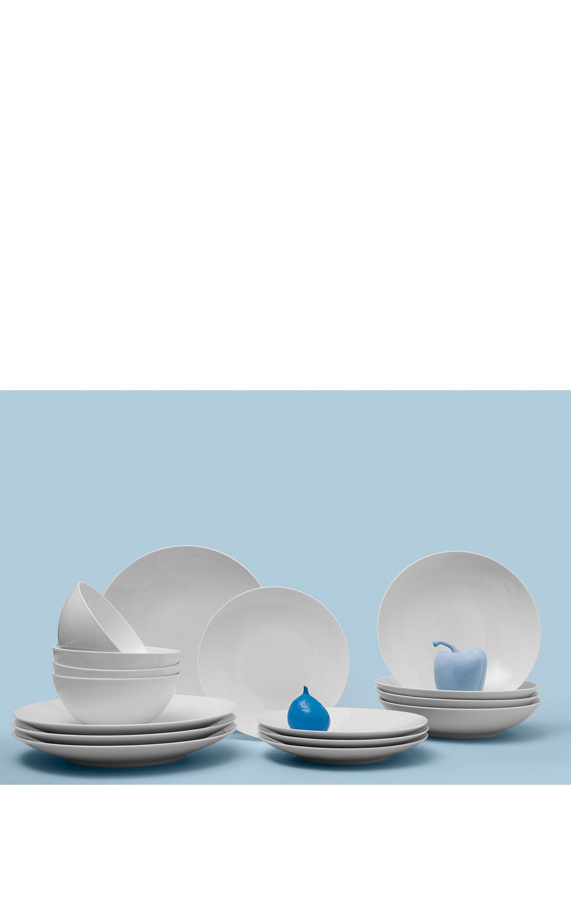 THOMAS Loft 4 Kişilik Beyaz Porselen Yemek Takımı 16 Parça D’Maison 