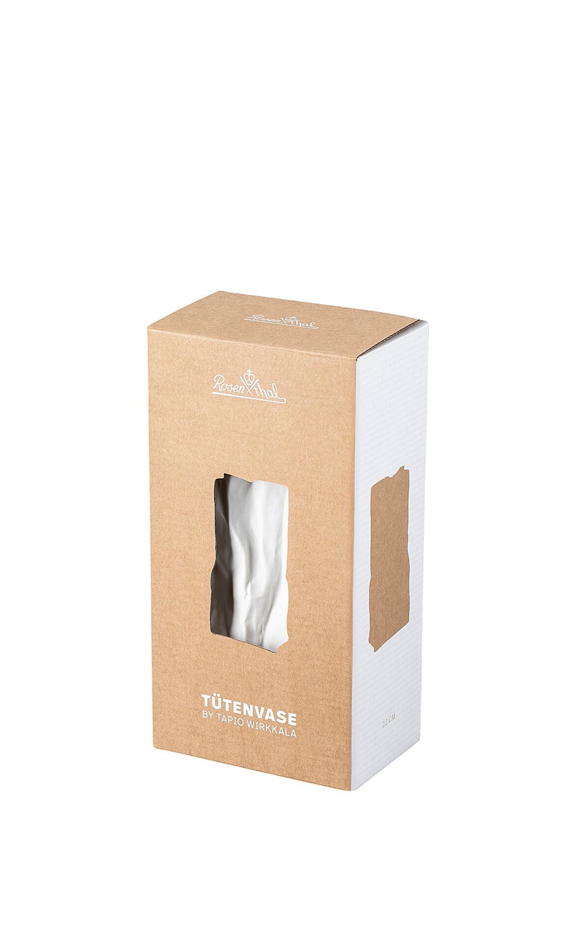 ROSENTHAL Paper Bag Beyaz Porselen Vazo 22 cm D’Maison 