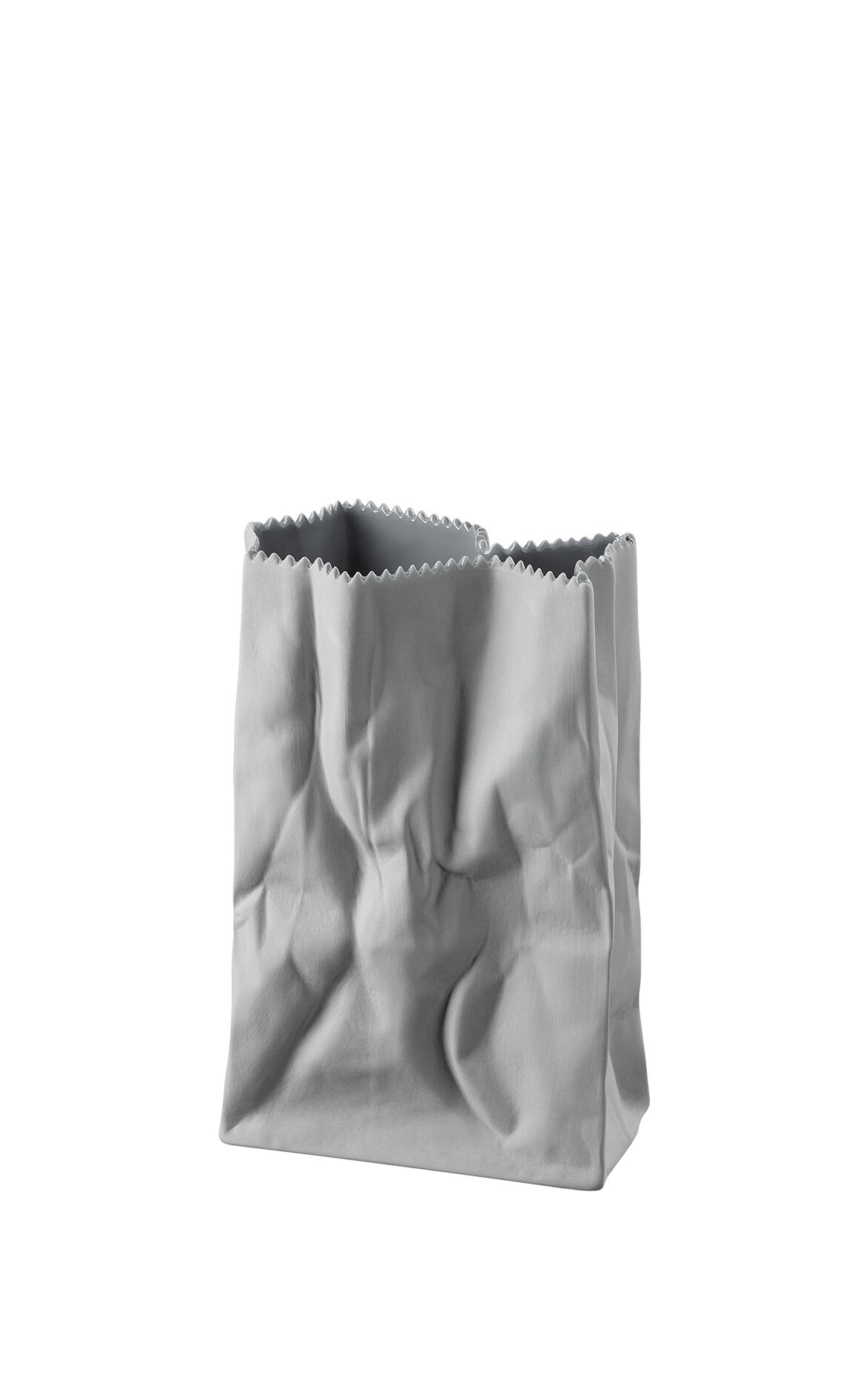 ROSENTHAL Paper Bag Gri Porselen Vazo 18 cm D’Maison 