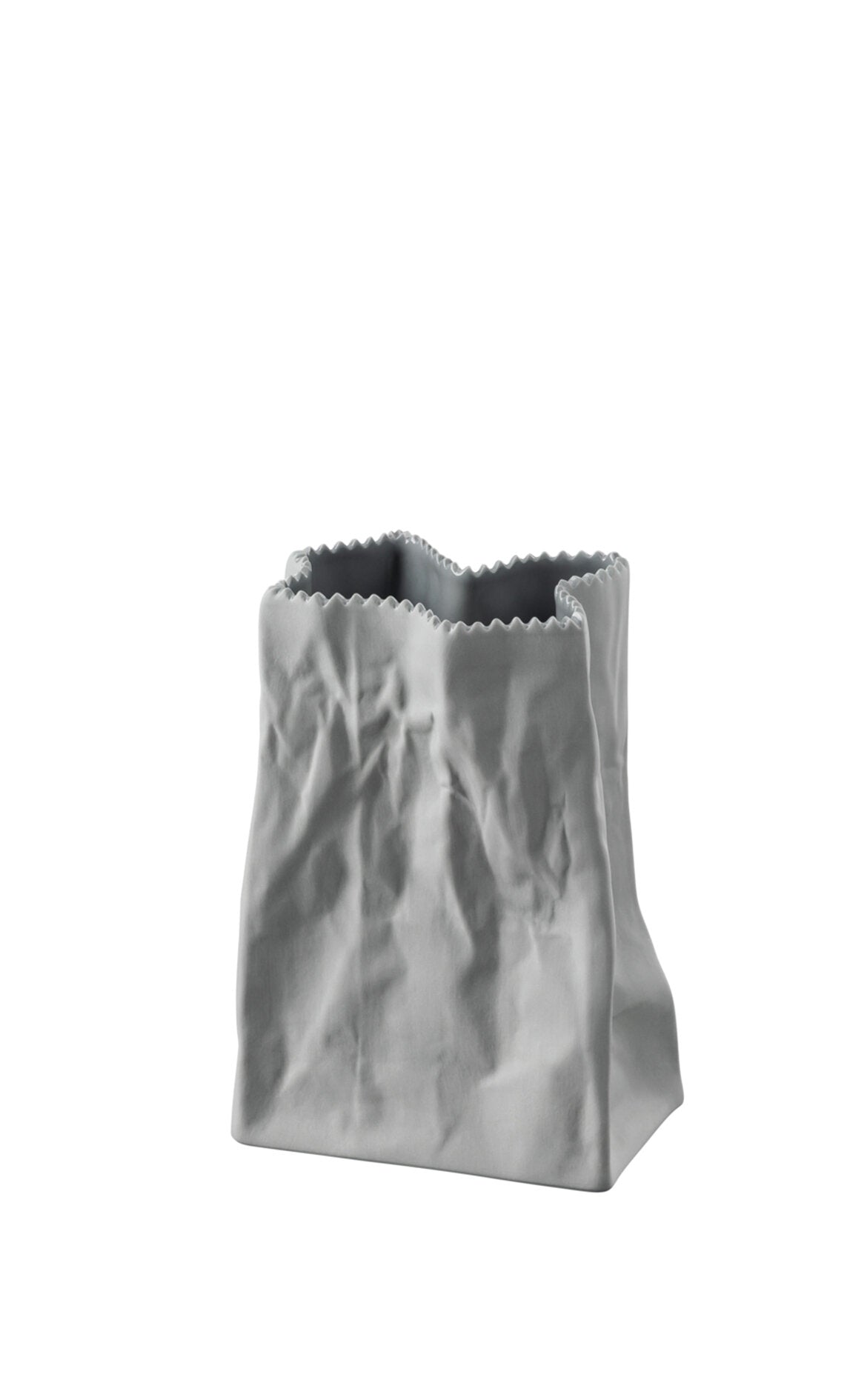 ROSENTHAL Paper Bag Gri Porselen Vazo 14 cm D’Maison 