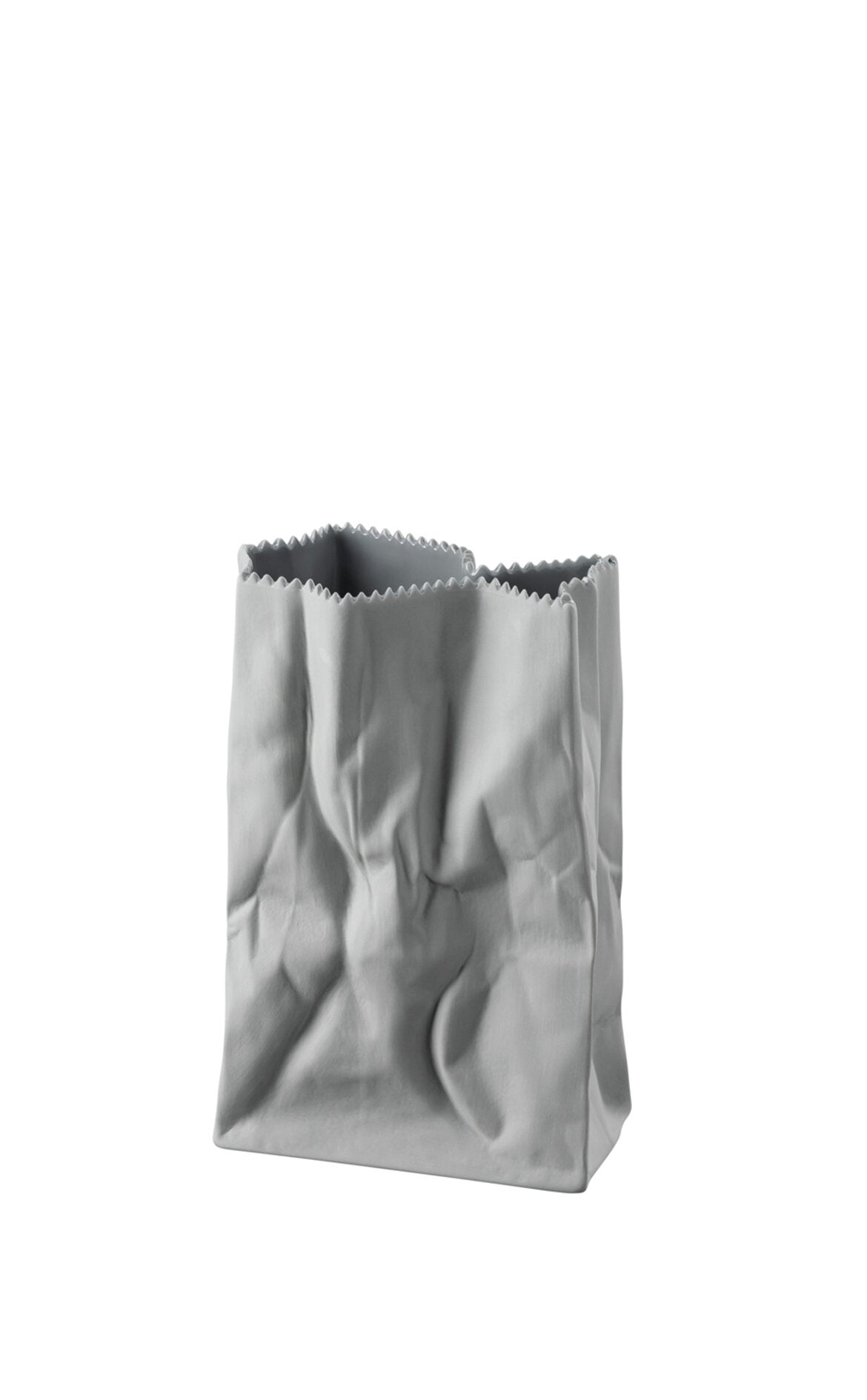 ROSENTHAL Paper Bag Gri Porselen Vazo 18 cm D’Maison 