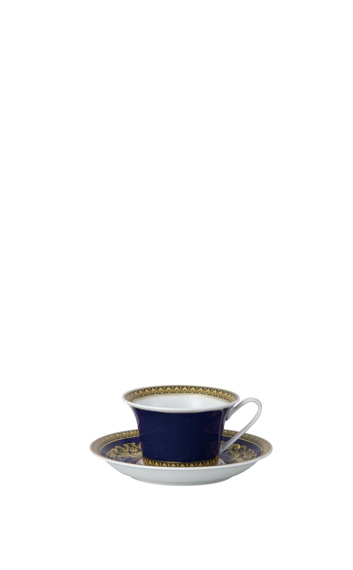 VERSACE Medusa Mavi Porselen Kahve/Çay Fincan ve Tabağı D’Maison 