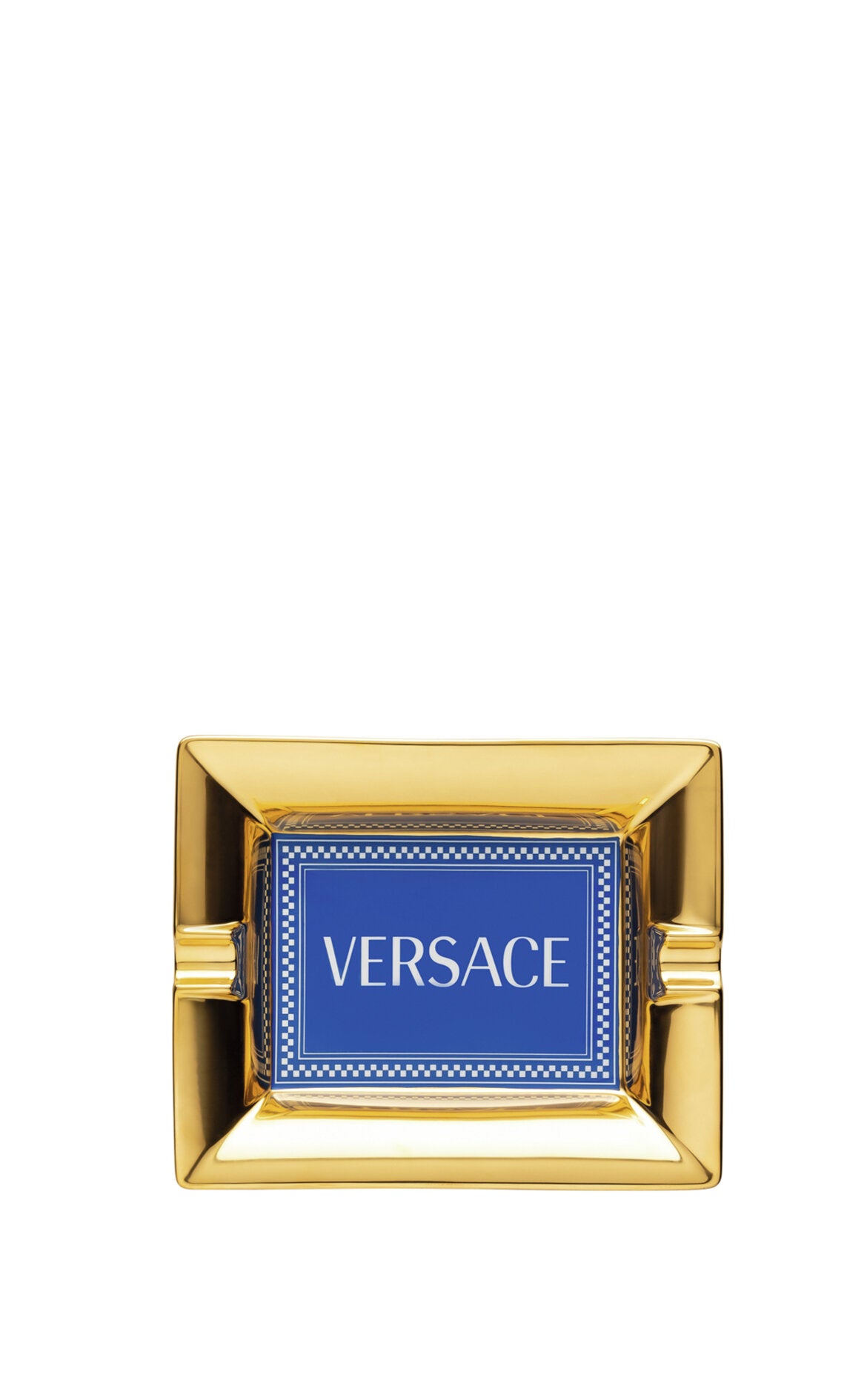 VERSACE Medusa Rhapsody Mavi Porselen Kültablası 16 cm D’Maison 