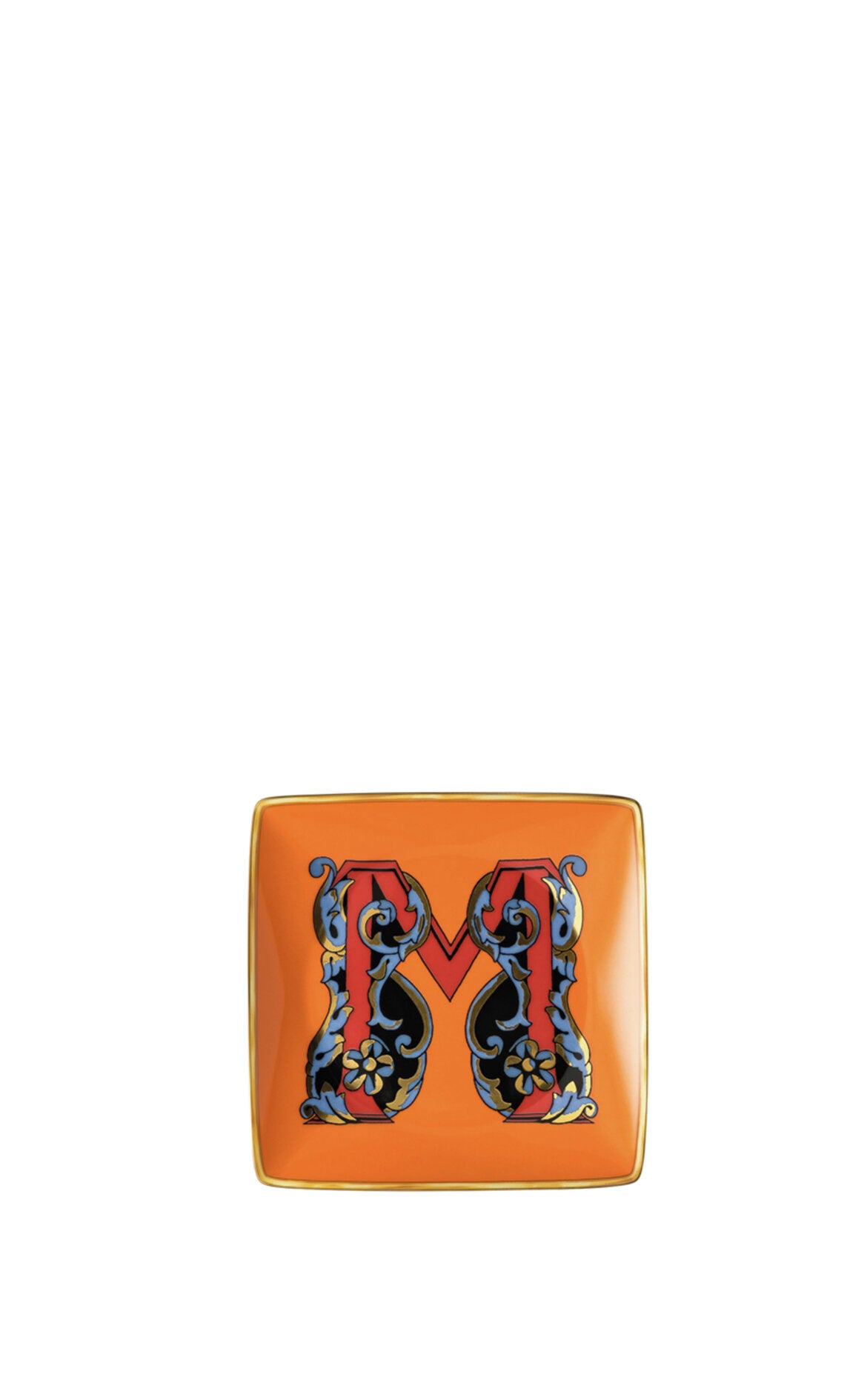 VERSACE Alphabet M Harfli Porselen Dekoratif Tabak !2 cm D’Maison 