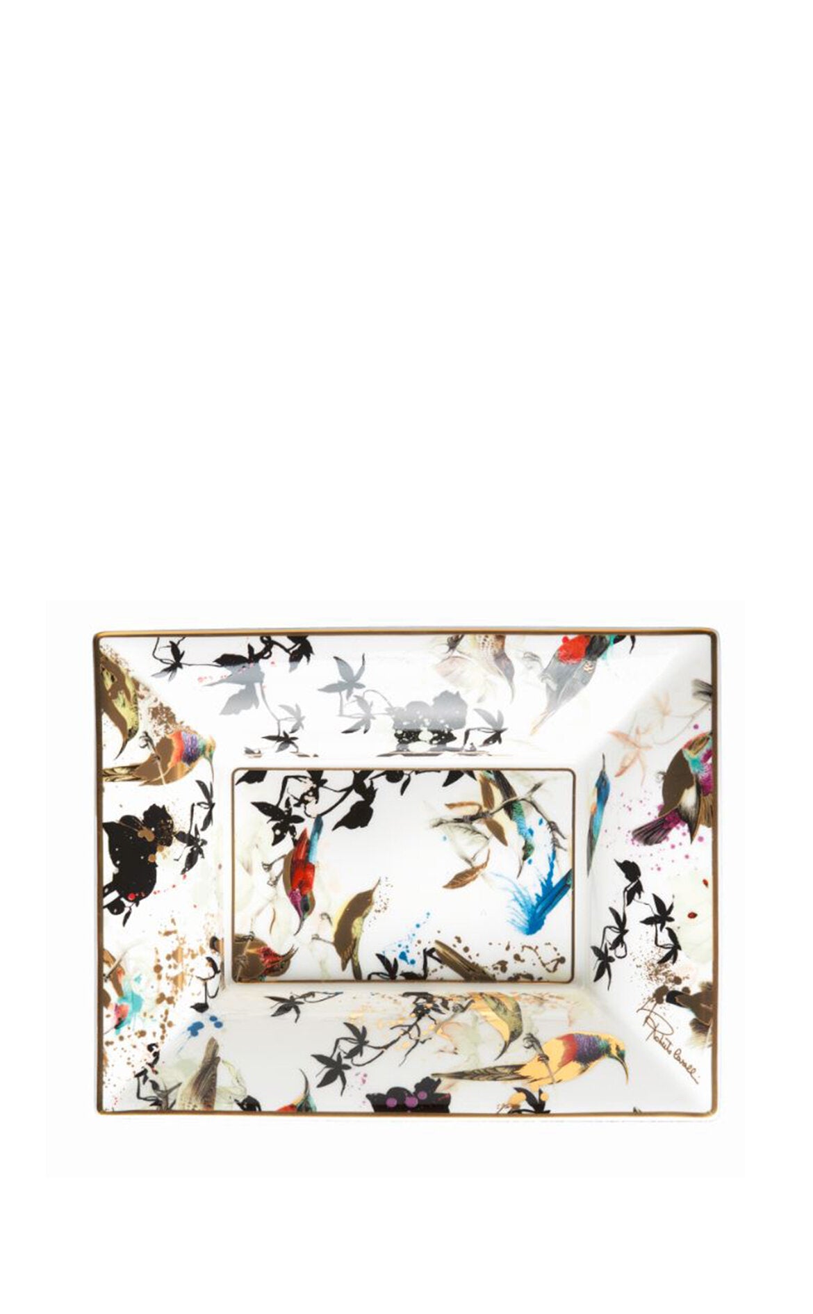 ROBERTO CAVALLI Garden's Birds Dikdörtgen Dekoratif Tabak, 20X16 cm D’Maison 