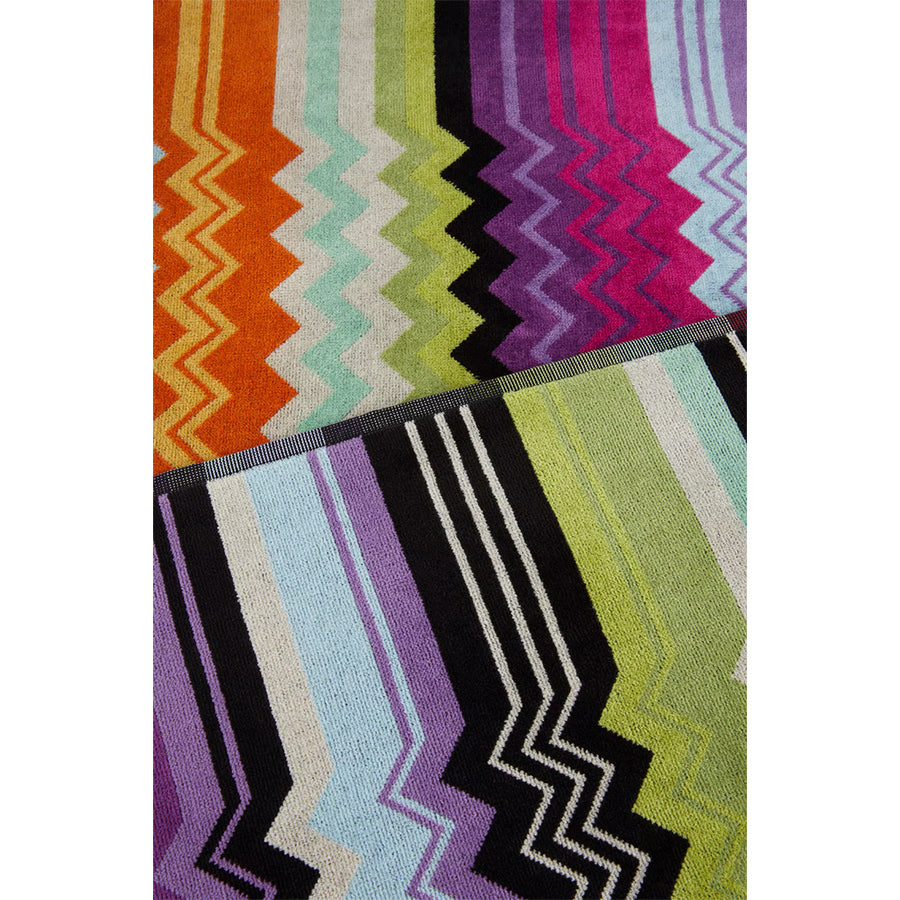 MISSONI HOME Giacomo T59- Turuncu Zigzag Desenli Banyo Havlusu 70 x 115 cm D’Maison 