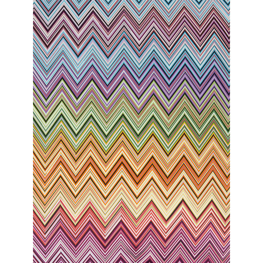 MISSONI HOME Jarris 156 Kırmızı Çok Renkli Zigzag Desenli Dekoratif Yastık 60 x 60 cm D’Maison 
