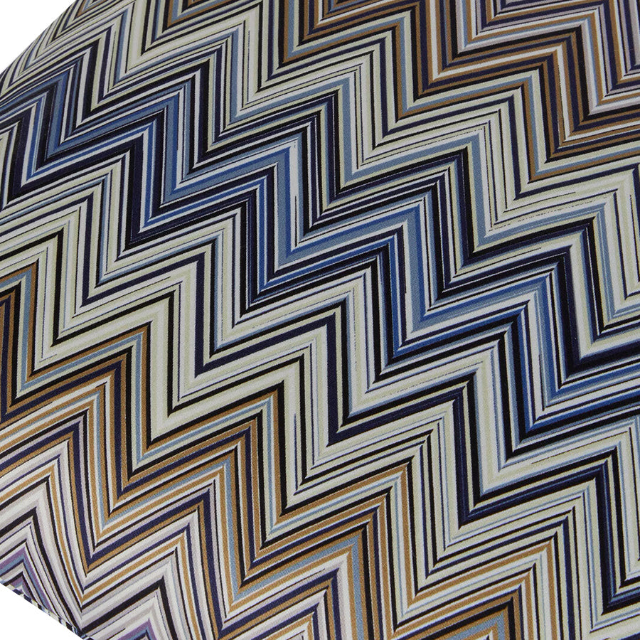 Jarris 150 Mavi Çok Renkli Zigzag Desenli Dekoratif Yastık 40 x 40 cm