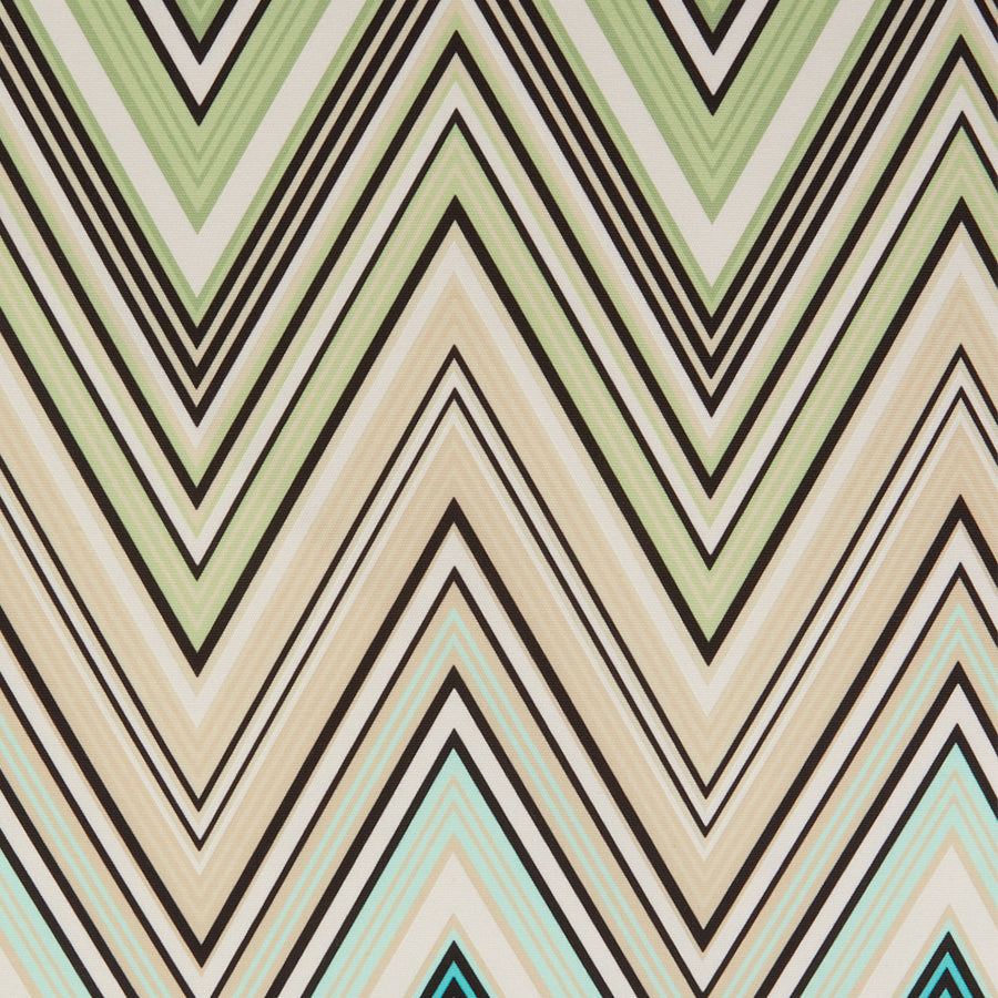 MISSONI HOME Kew Outdoor Turkuaz Çok Renkli Zigzag Desenli Dış Mekan Dekoratif Yastık 60 x 60 cm D’Maison 