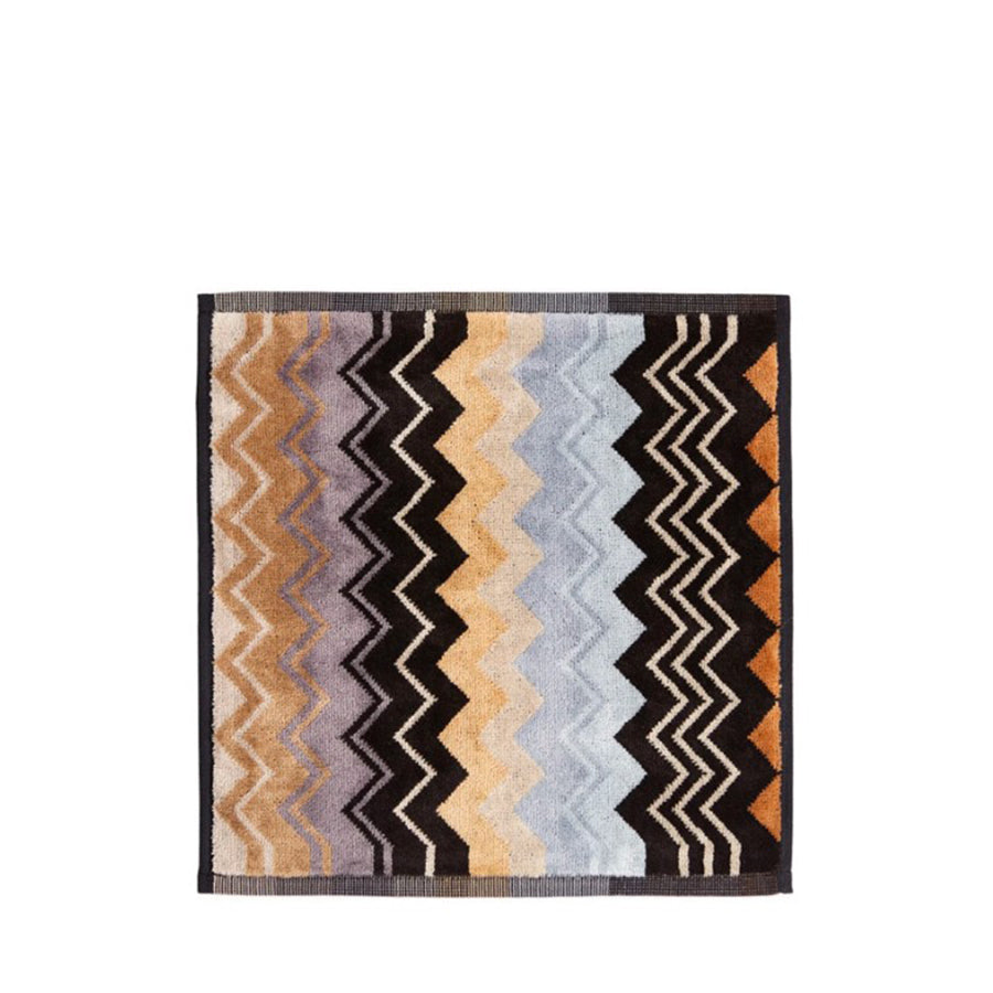 MISSONI HOME Giacomo 160- Siyah Çok Renkli Zigzag Desenli El Havlusu 30 x 30 cm D’Maison 