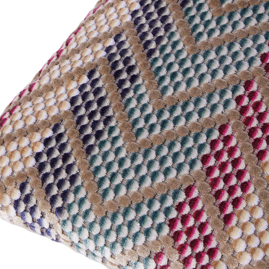 Squame Mor Çok Renkli Dekoratif Yastık 40 x 40 cm