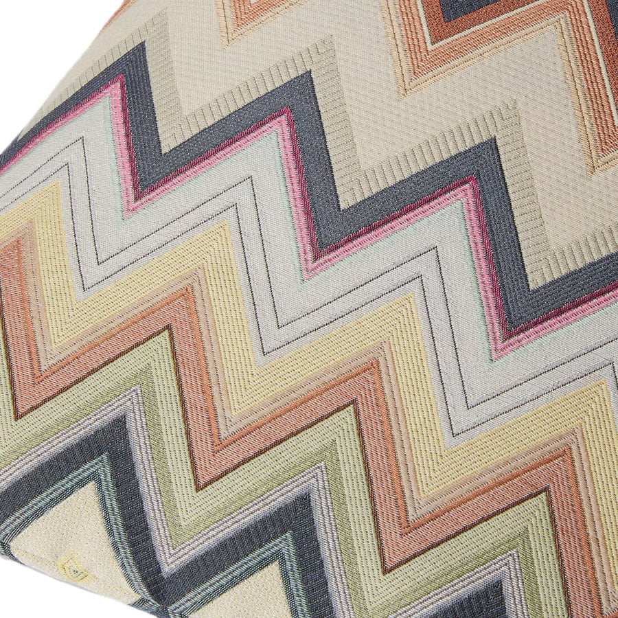 MISSONI HOME Agadir Kahverengi Çok Renkli Zigzag Desenli Dekoratif Yastık 40 x 40 cm D’Maison 