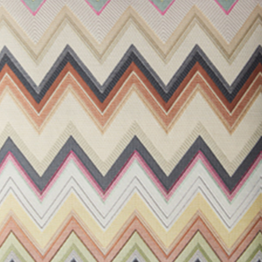 MISSONI HOME Agadir Kahverengi Çok Renkli Zigzag Desenli Dekoratif Yastık 40 x 40 cm D’Maison 