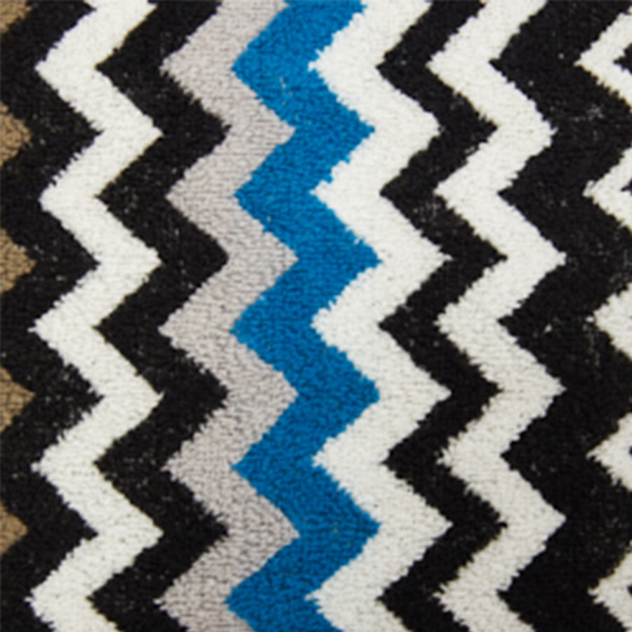 Best 160 - Siyah Çok Renkli Kapüşonlu Bornoz