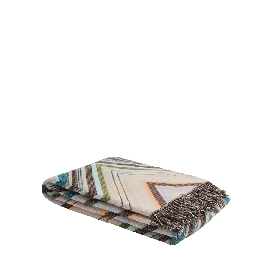 MISSONI HOME Chevron 138 - Kahverengi Çok Renkli Koltuk Şalı 130 x 190 cm D’Maison 