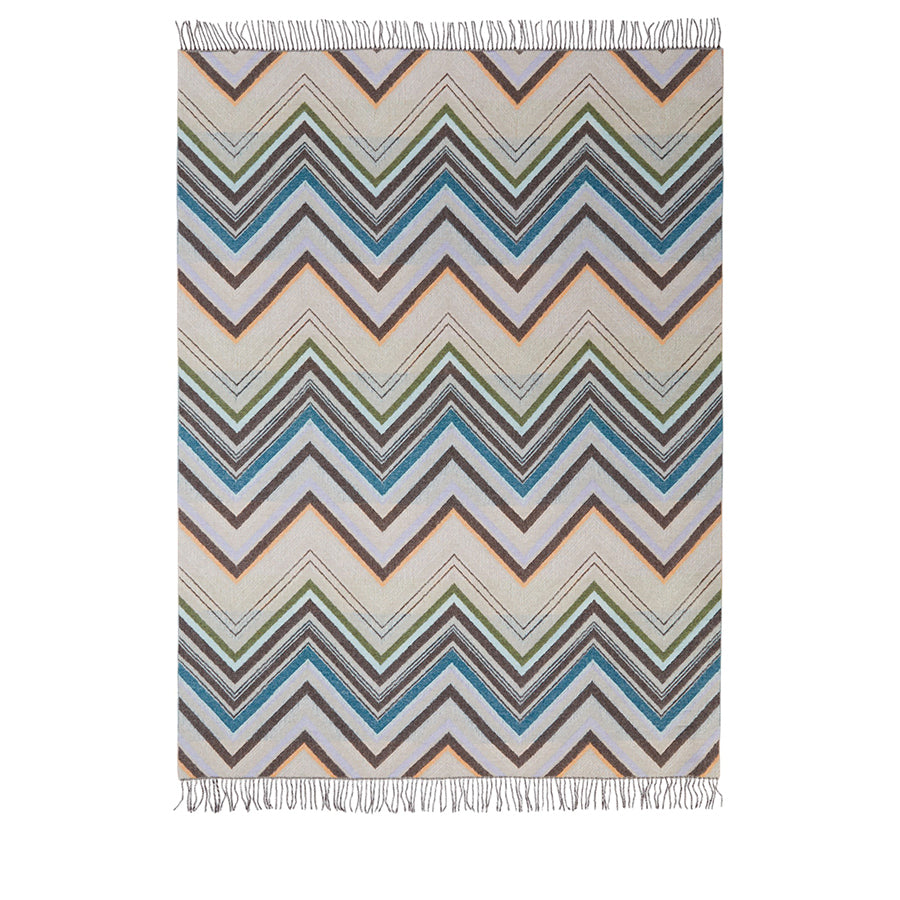 MISSONI HOME Chevron 138 - Kahverengi Çok Renkli Koltuk Şalı 130 x 190 cm D’Maison 