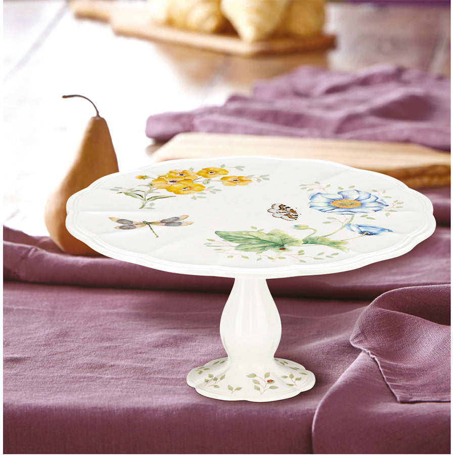 LENOX BUTTERFLY - AYAKLI KEK/PASTA SERVIS TABAGI, 25.4 CM